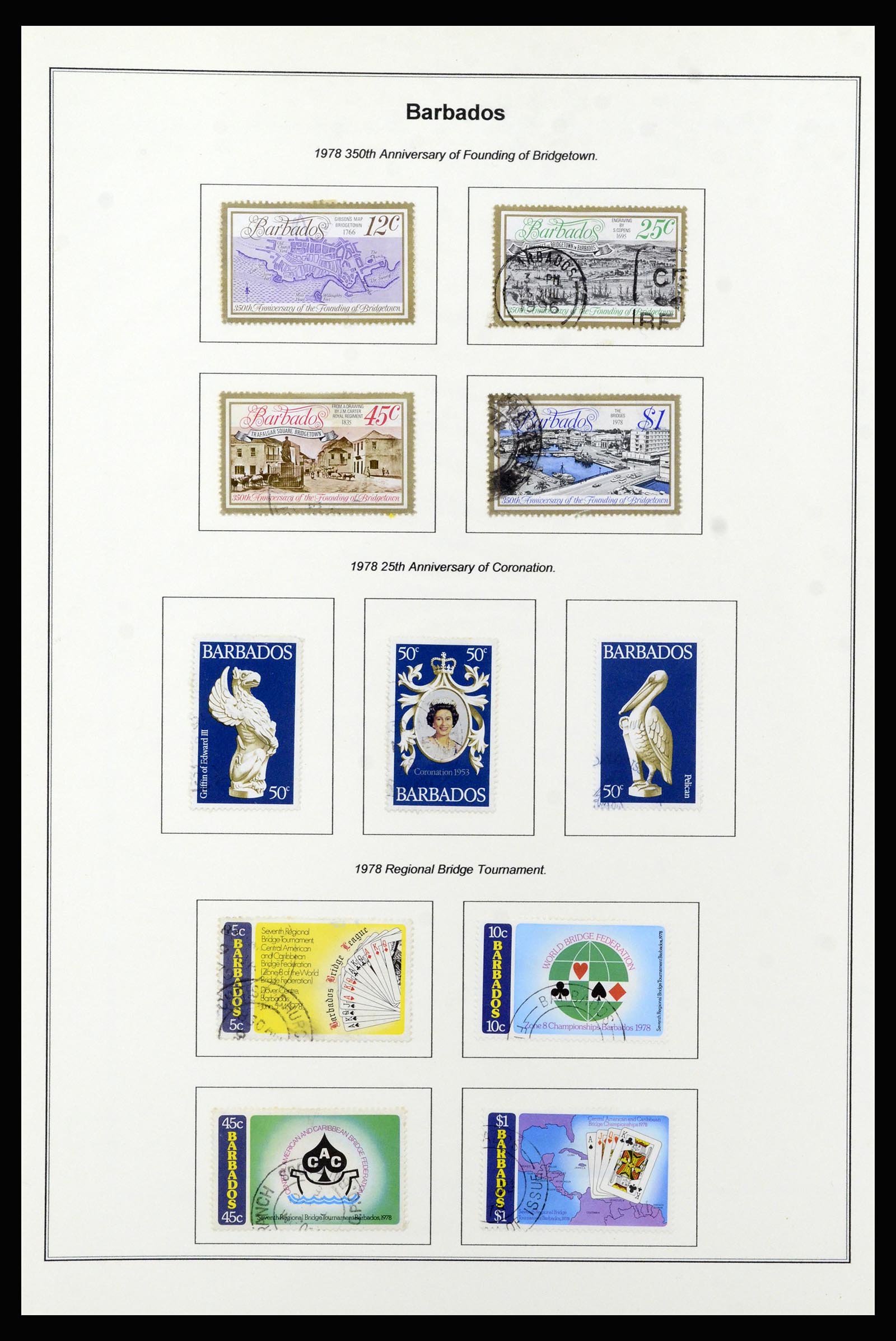 37208 053 - Postzegelverzameling 37208 Barbados 1850-1980.
