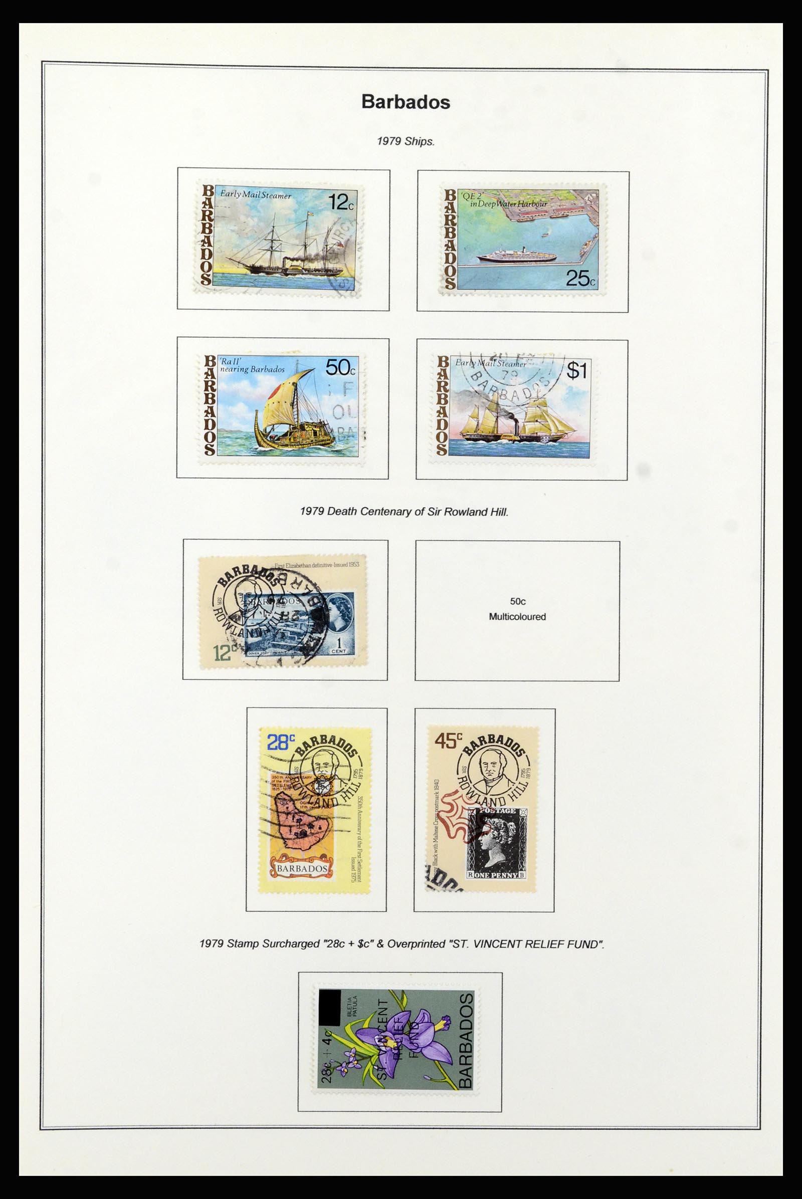 37208 056 - Postzegelverzameling 37208 Barbados 1850-1980.