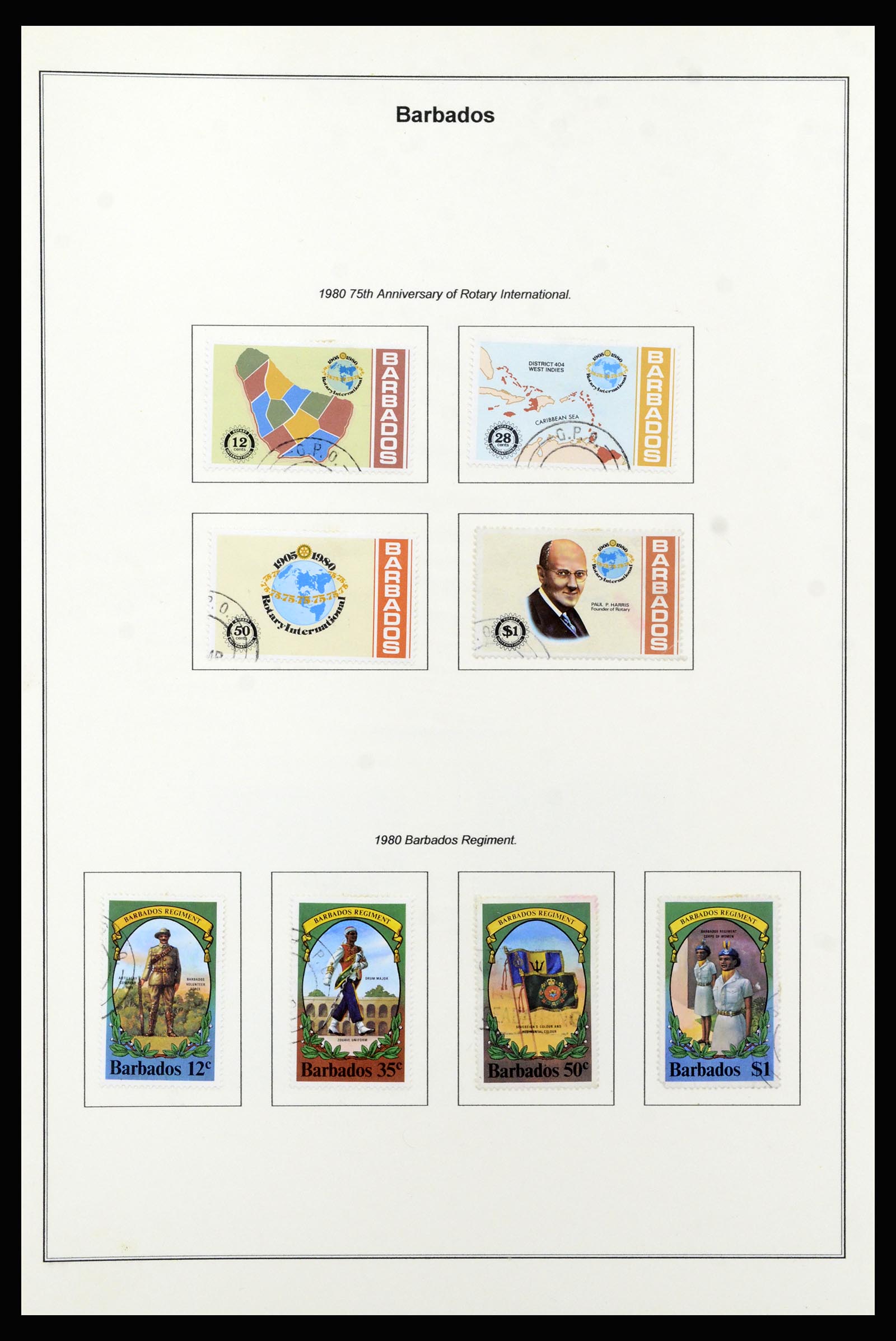 37208 060 - Postzegelverzameling 37208 Barbados 1850-1980.
