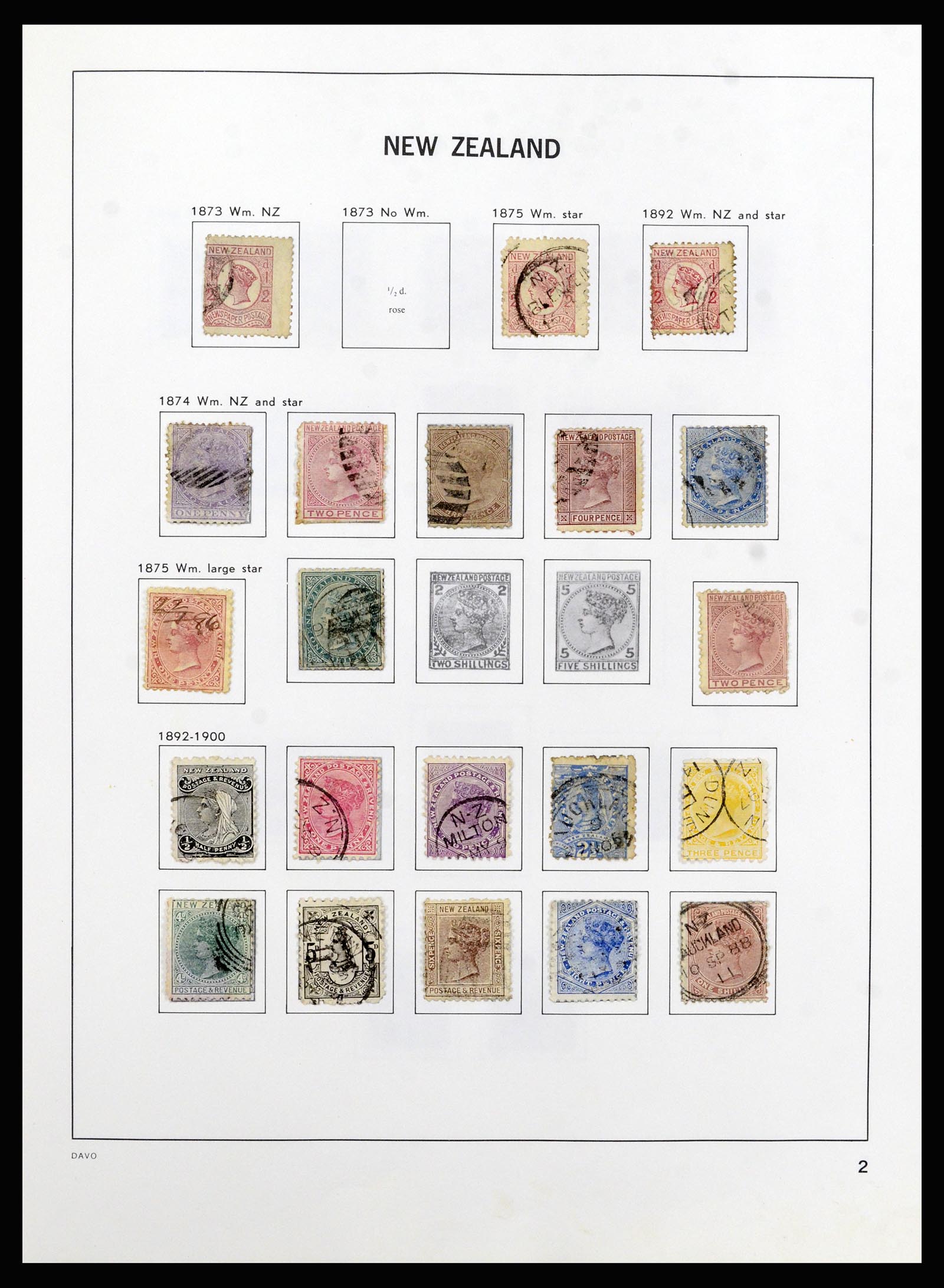 37209 003 - Postzegelverzameling 37209 Nieuw Zeeland 1855-1997.
