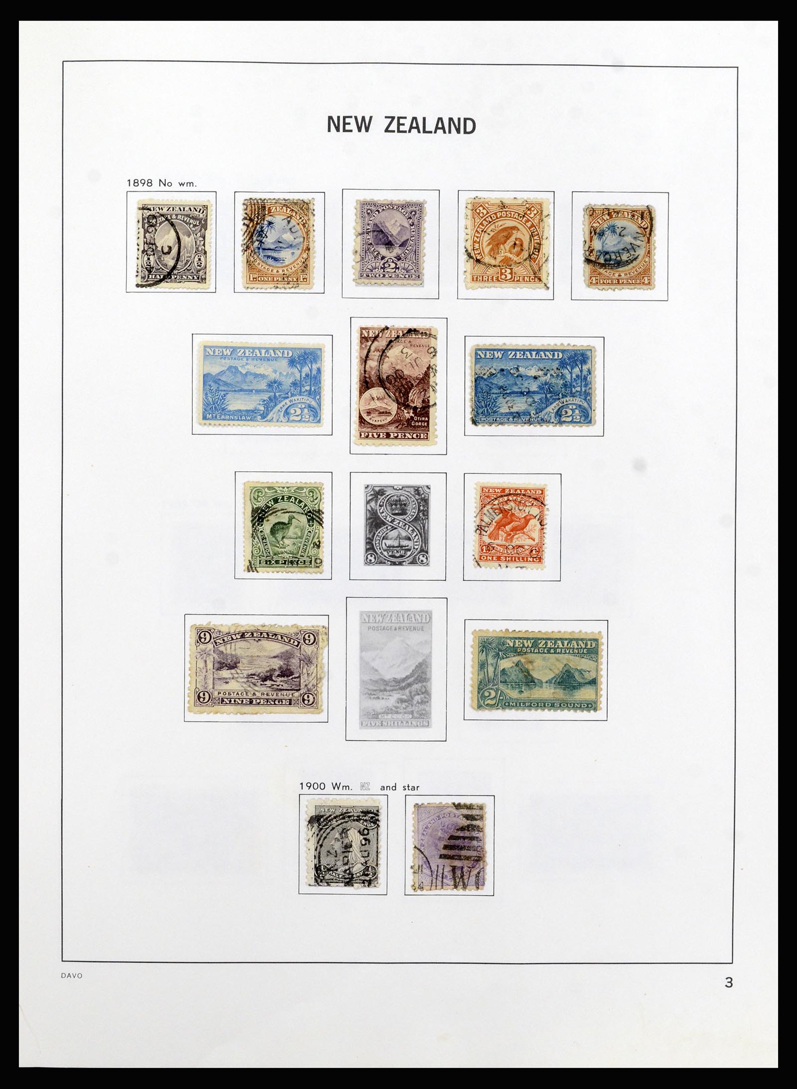 37209 004 - Postzegelverzameling 37209 Nieuw Zeeland 1855-1997.
