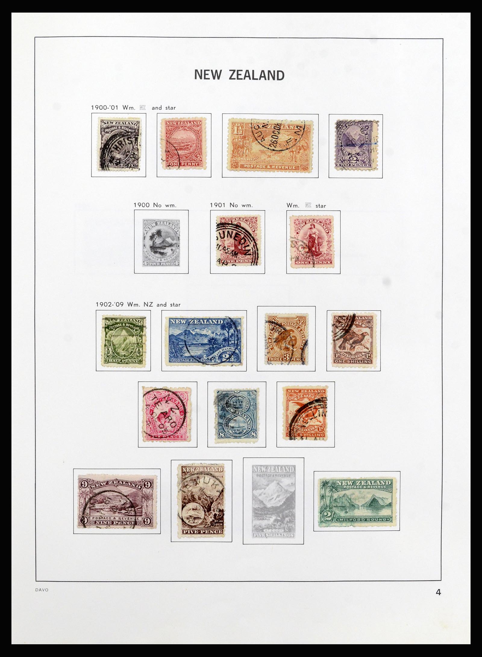 37209 005 - Postzegelverzameling 37209 Nieuw Zeeland 1855-1997.