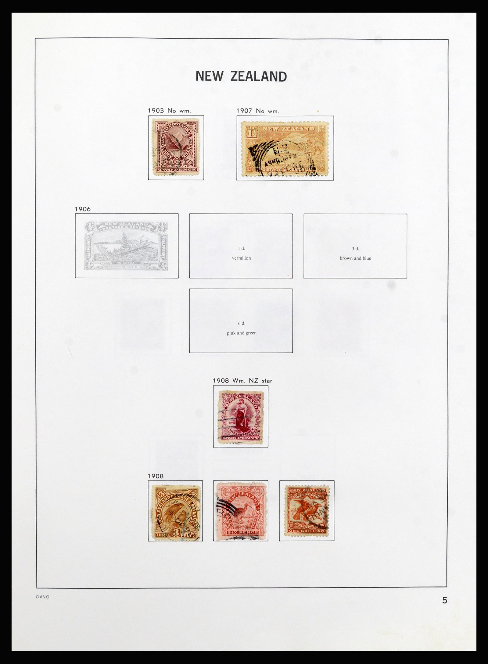 37209 006 - Postzegelverzameling 37209 Nieuw Zeeland 1855-1997.