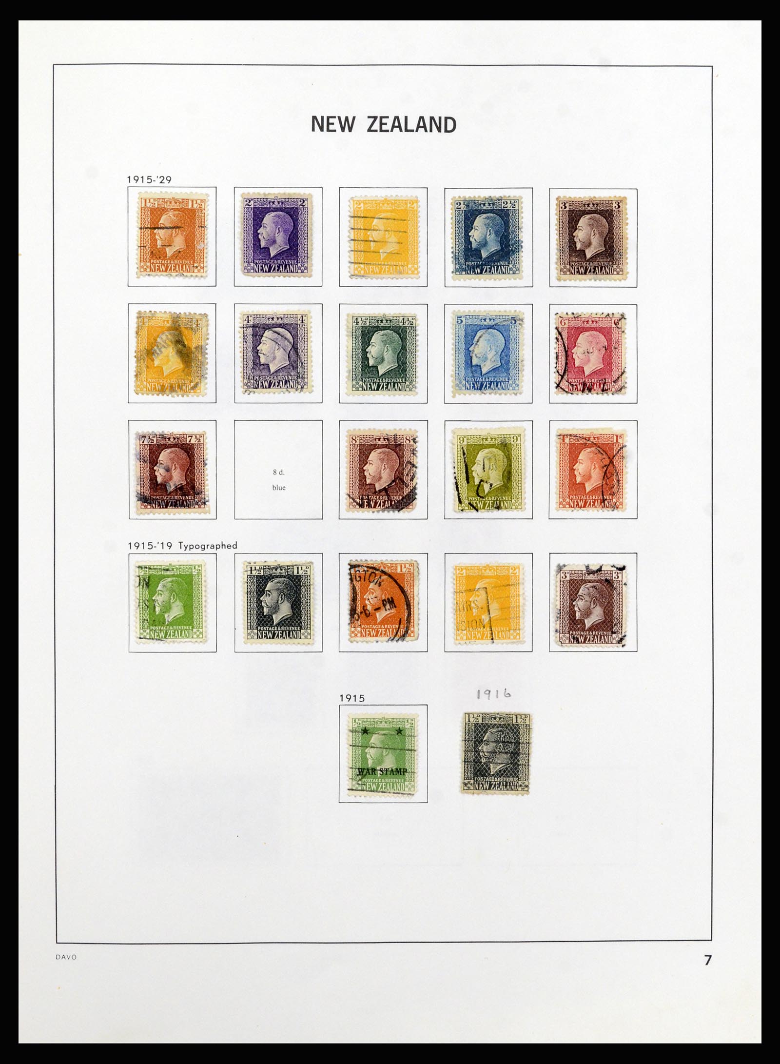 37209 008 - Postzegelverzameling 37209 Nieuw Zeeland 1855-1997.