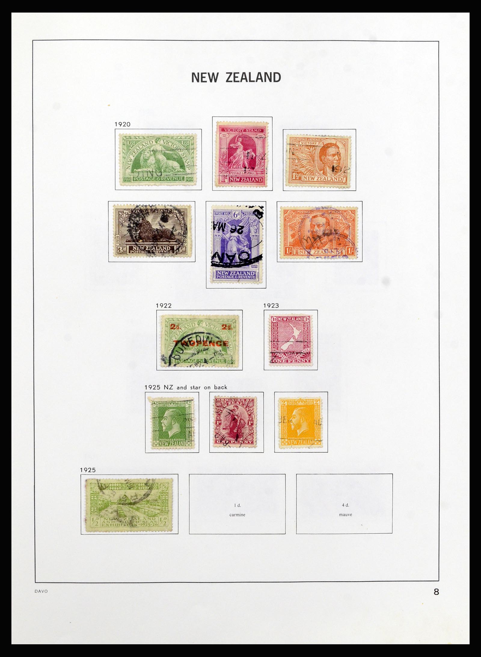 37209 009 - Postzegelverzameling 37209 Nieuw Zeeland 1855-1997.