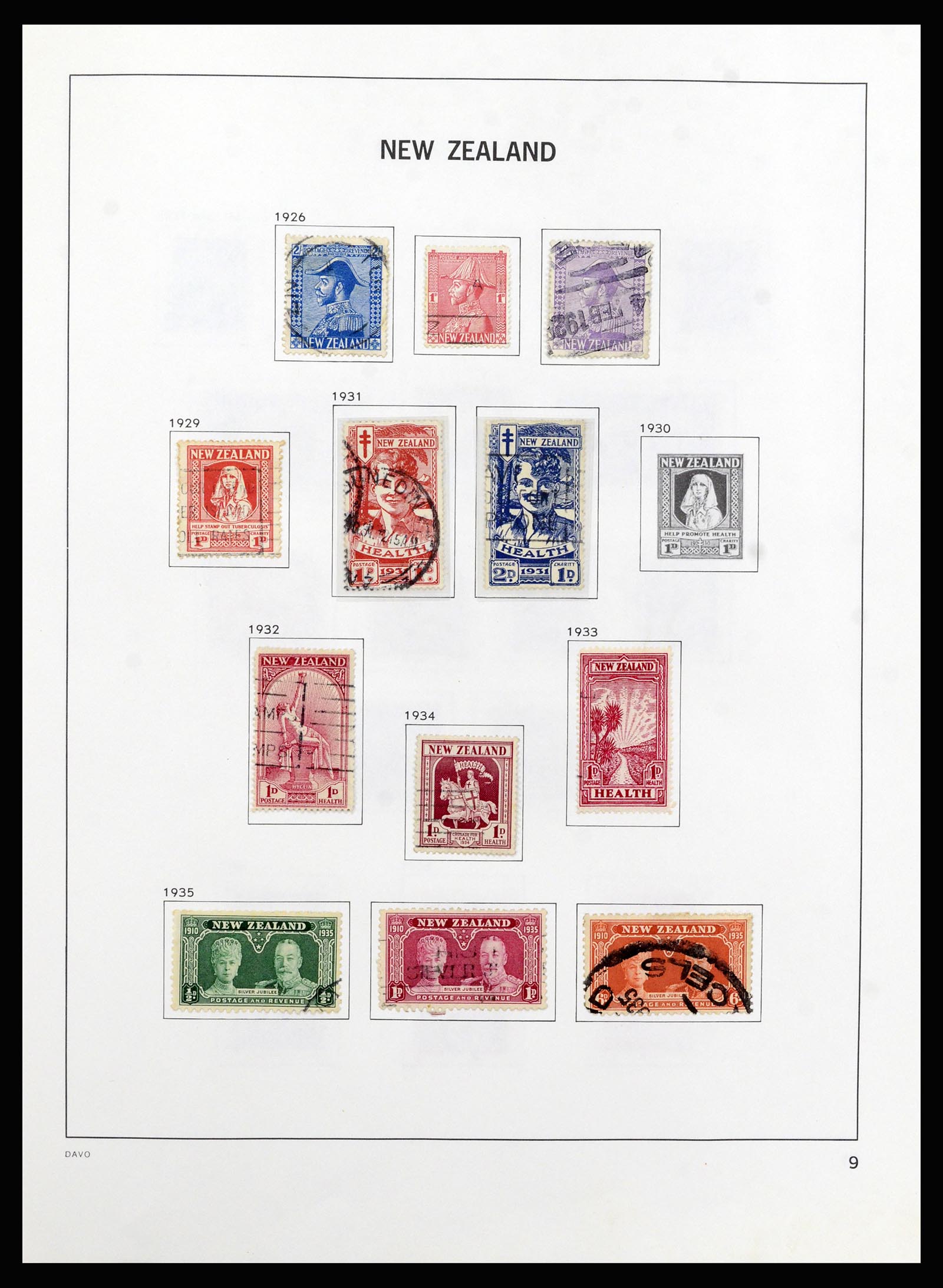 37209 010 - Postzegelverzameling 37209 Nieuw Zeeland 1855-1997.