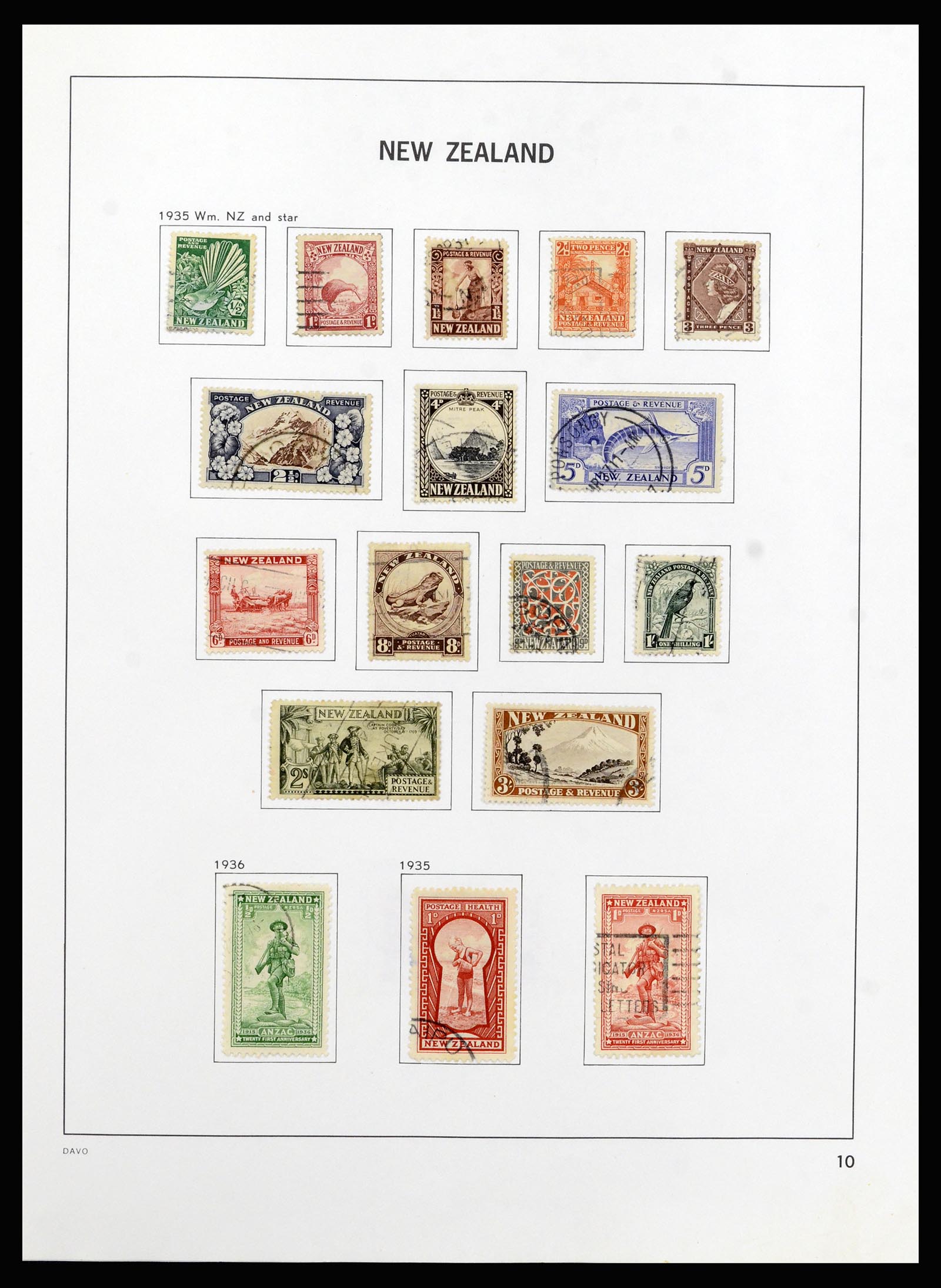 37209 011 - Postzegelverzameling 37209 Nieuw Zeeland 1855-1997.