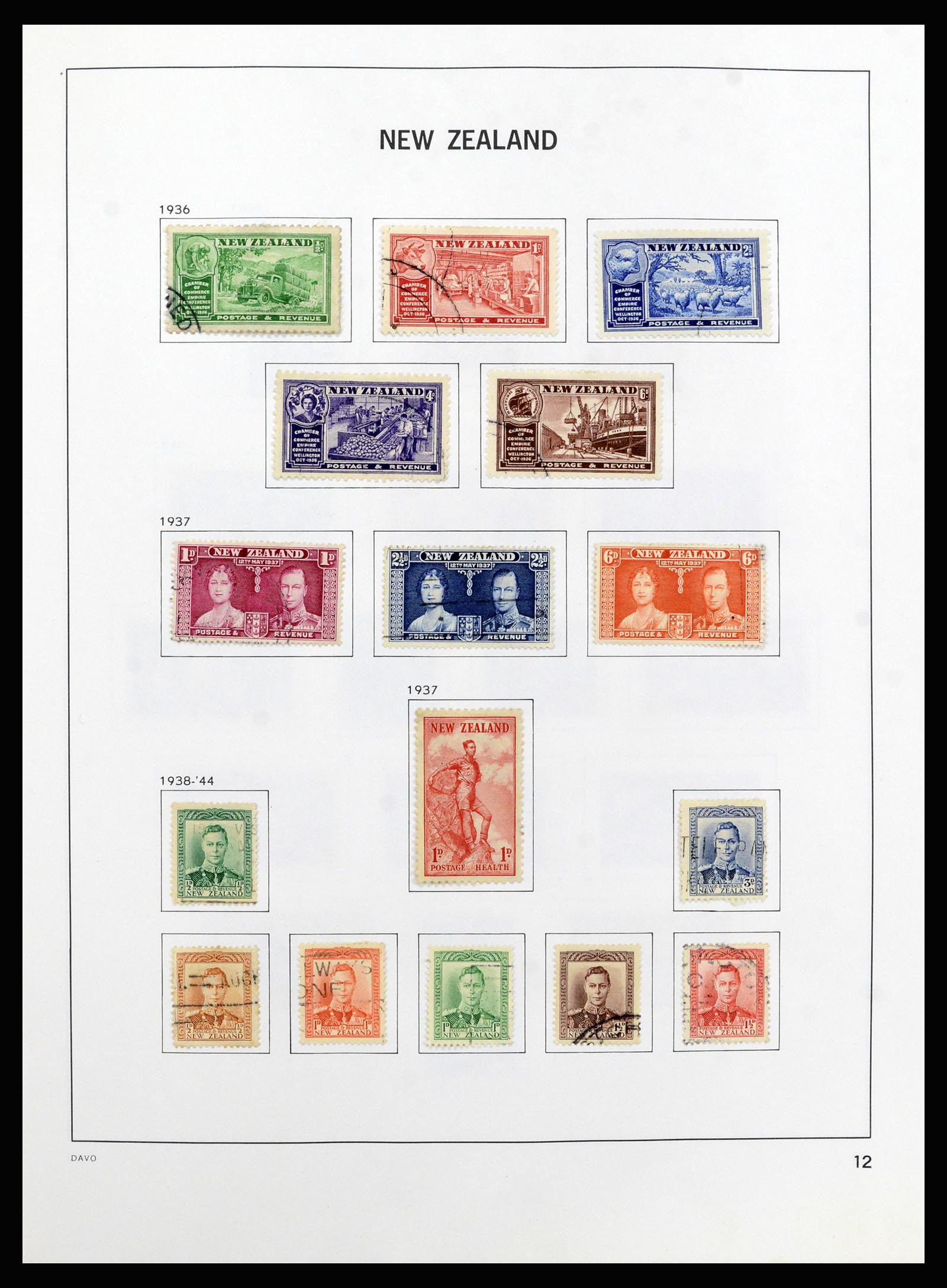 37209 013 - Stamp collection 37209 New Zealand 1855-1997.