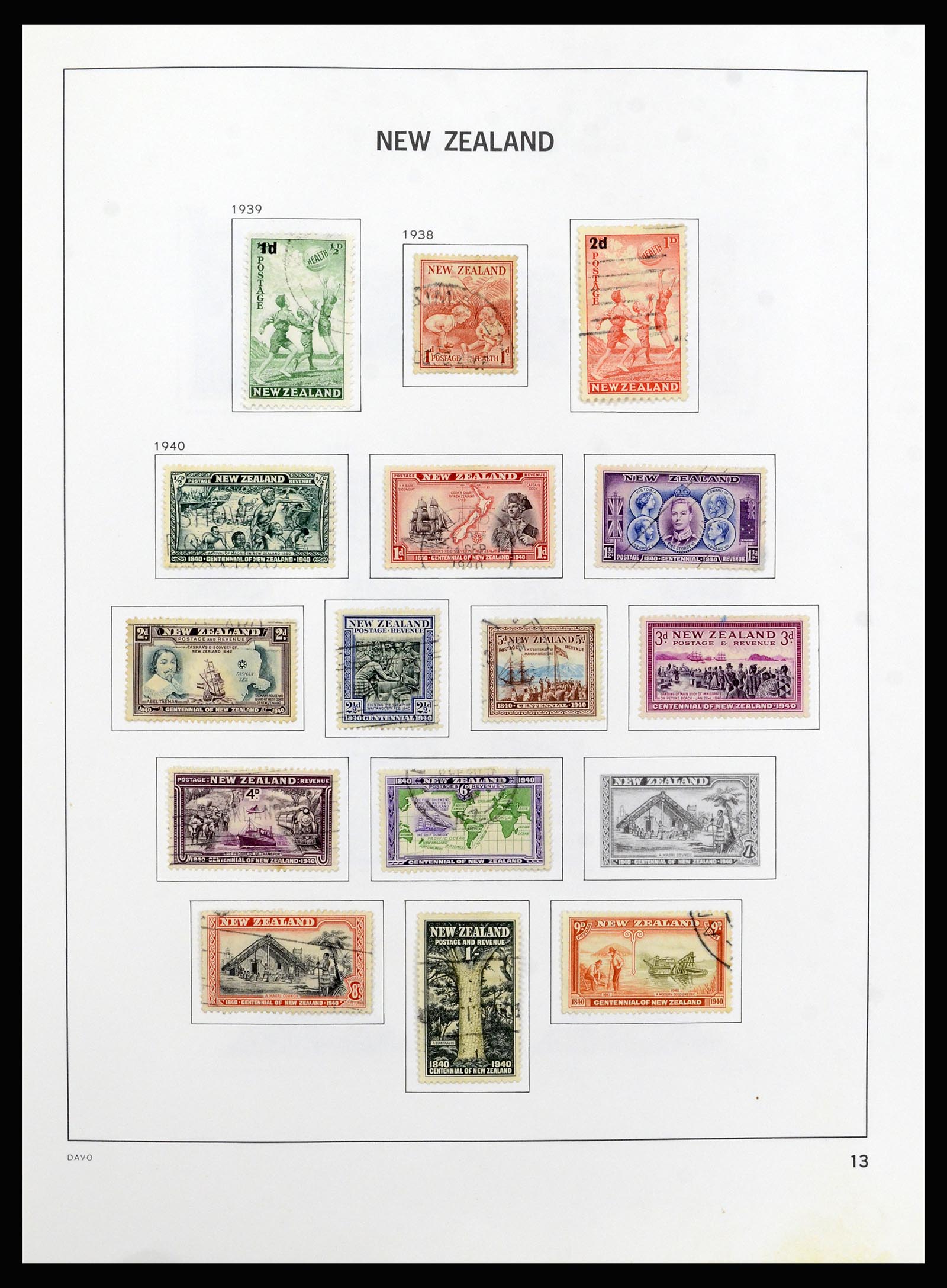 37209 014 - Postzegelverzameling 37209 Nieuw Zeeland 1855-1997.