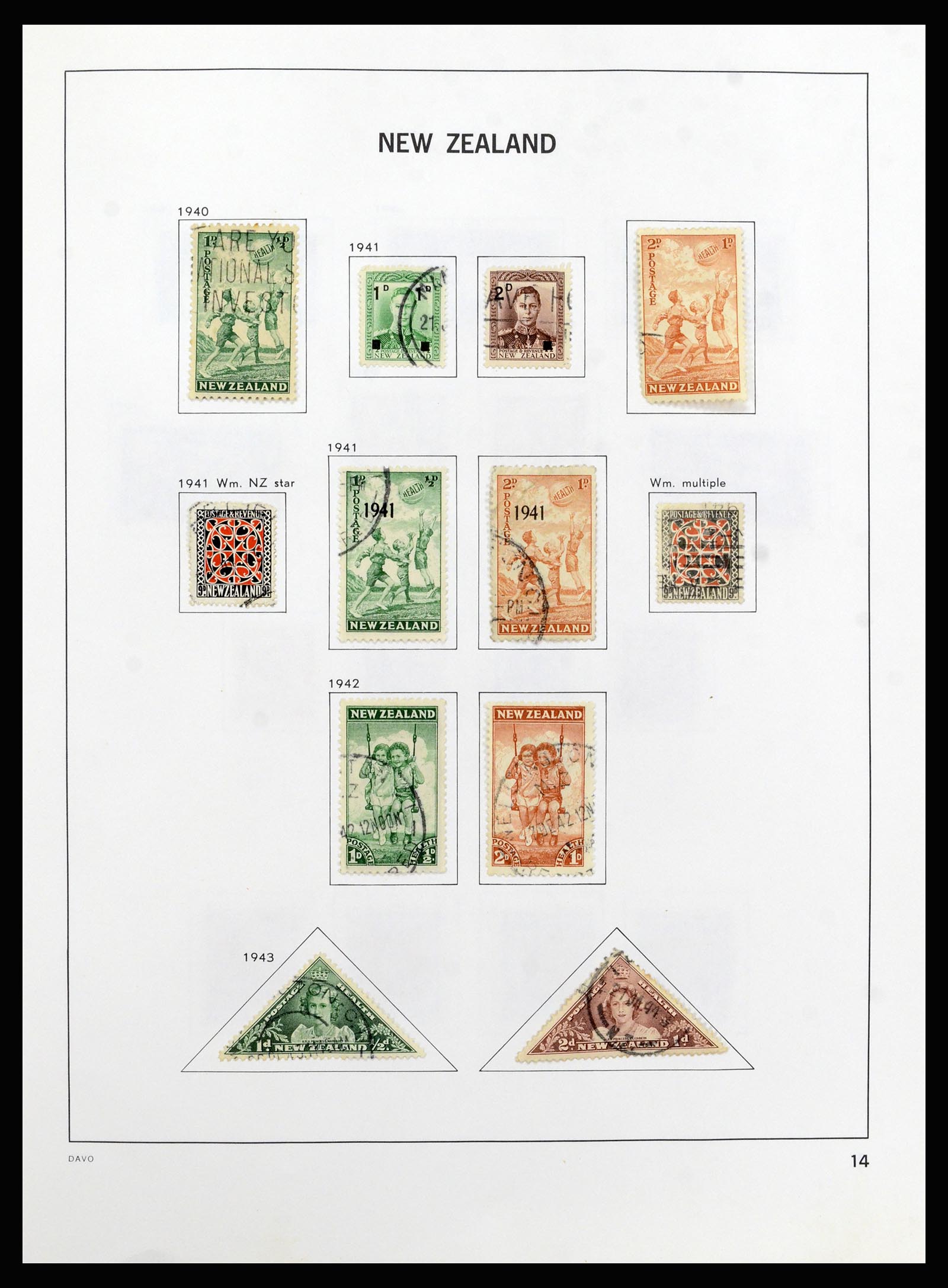 37209 015 - Postzegelverzameling 37209 Nieuw Zeeland 1855-1997.