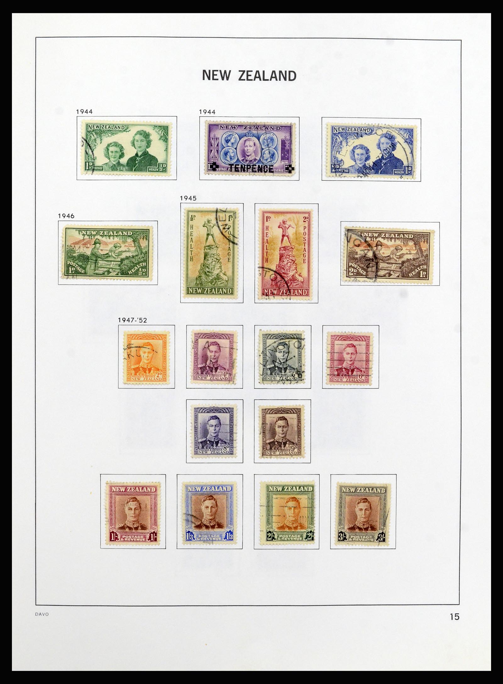 37209 016 - Stamp collection 37209 New Zealand 1855-1997.