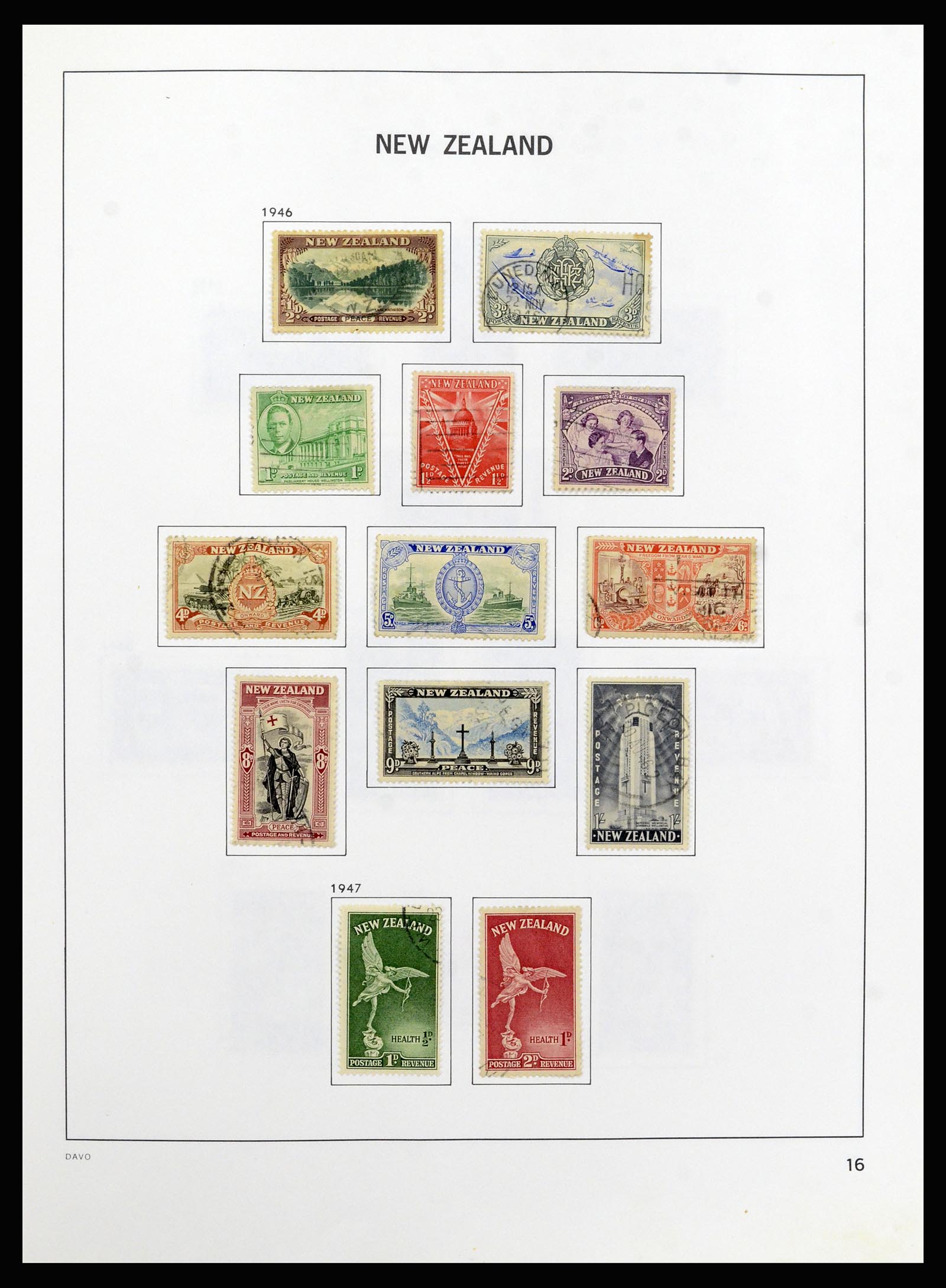 37209 017 - Postzegelverzameling 37209 Nieuw Zeeland 1855-1997.