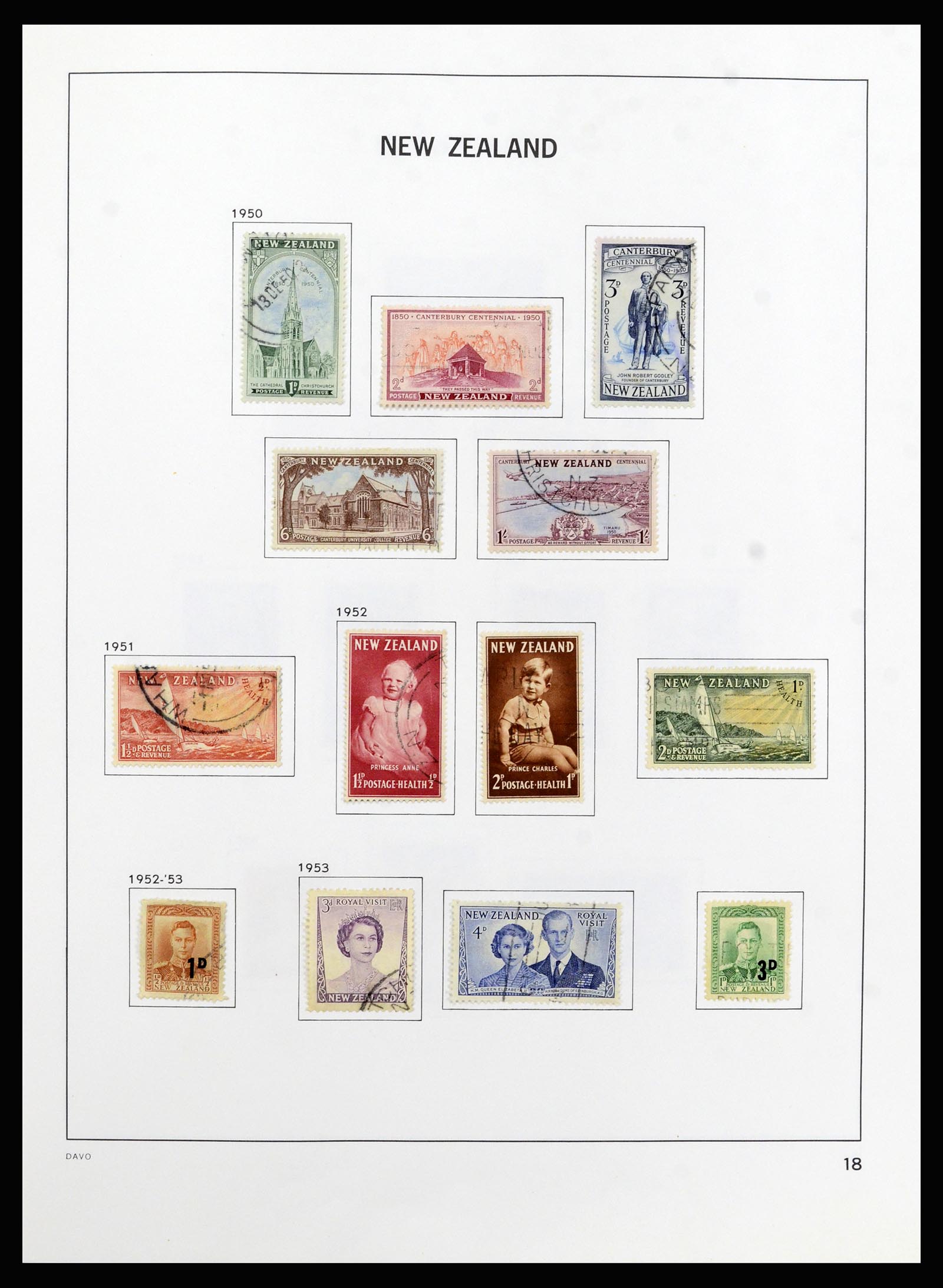 37209 019 - Postzegelverzameling 37209 Nieuw Zeeland 1855-1997.