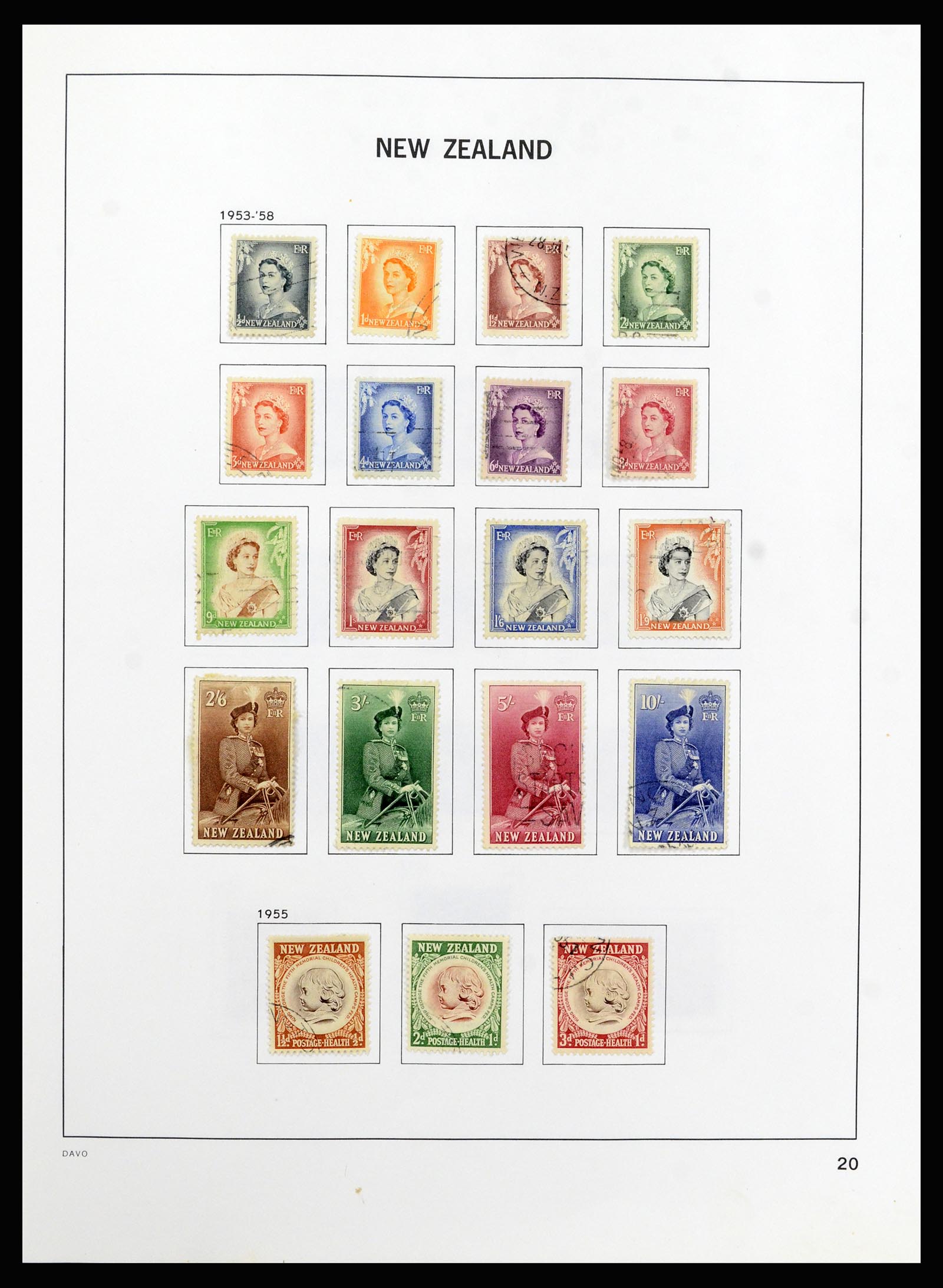37209 021 - Postzegelverzameling 37209 Nieuw Zeeland 1855-1997.