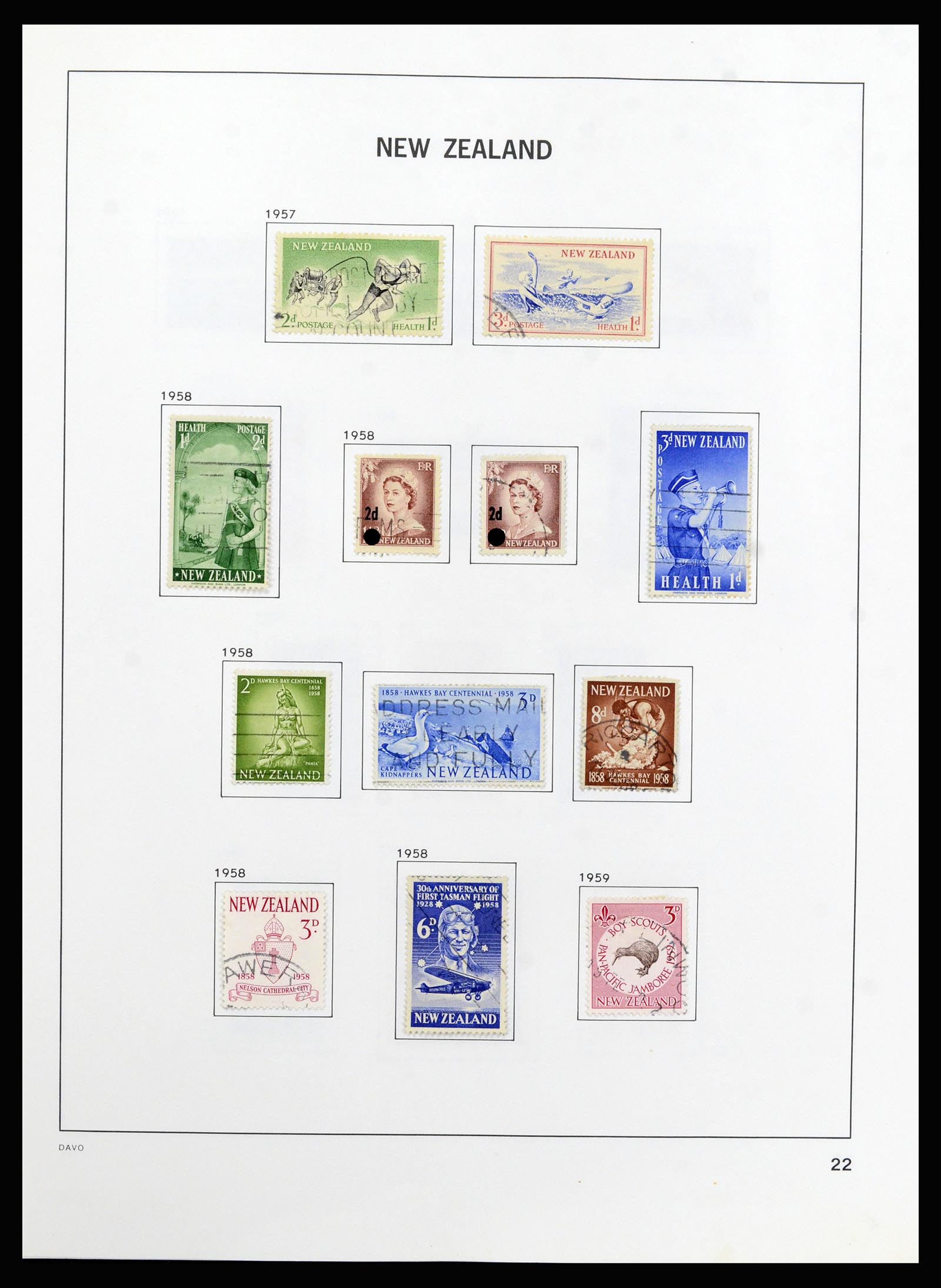 37209 023 - Postzegelverzameling 37209 Nieuw Zeeland 1855-1997.