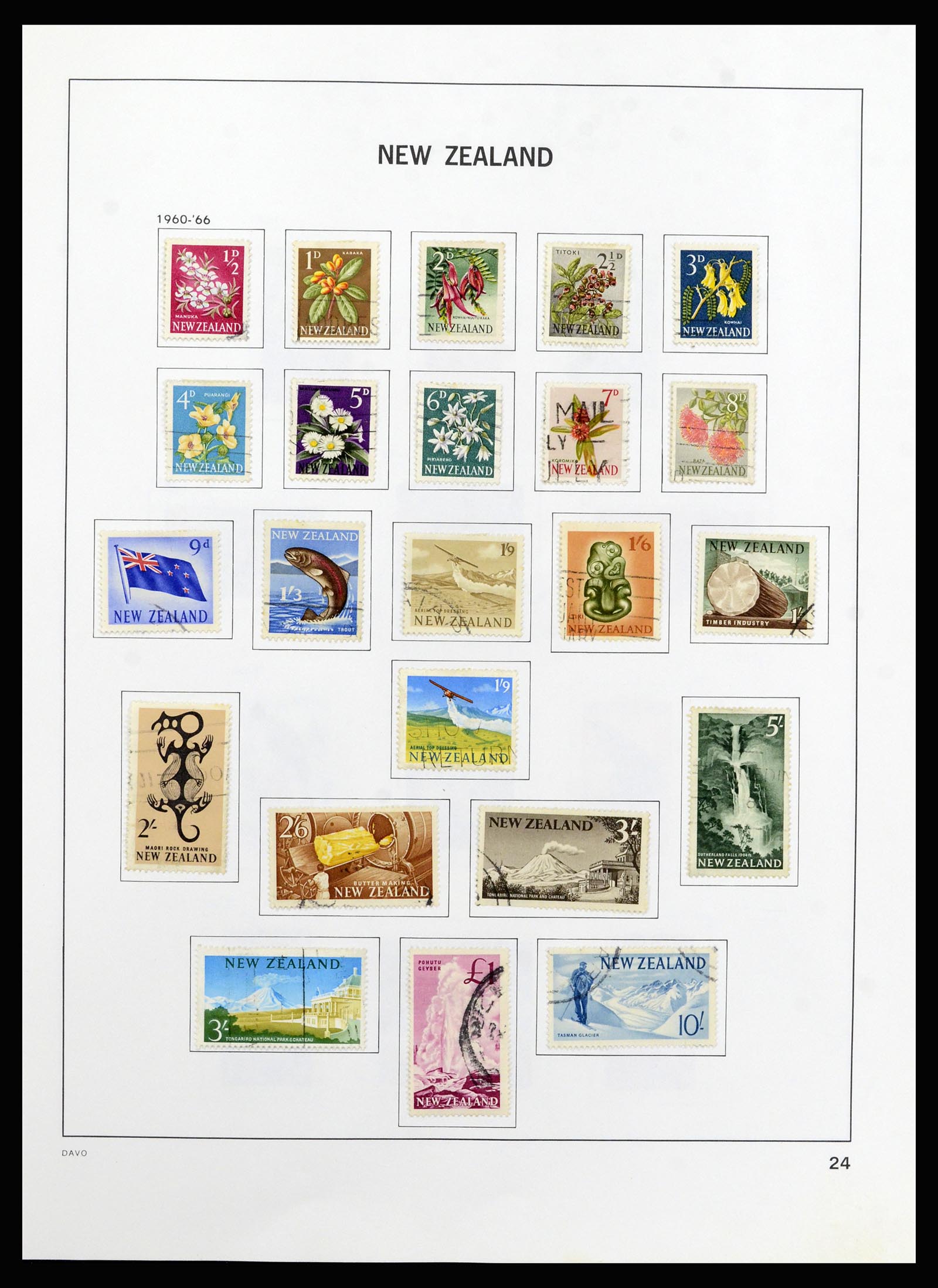 37209 025 - Postzegelverzameling 37209 Nieuw Zeeland 1855-1997.