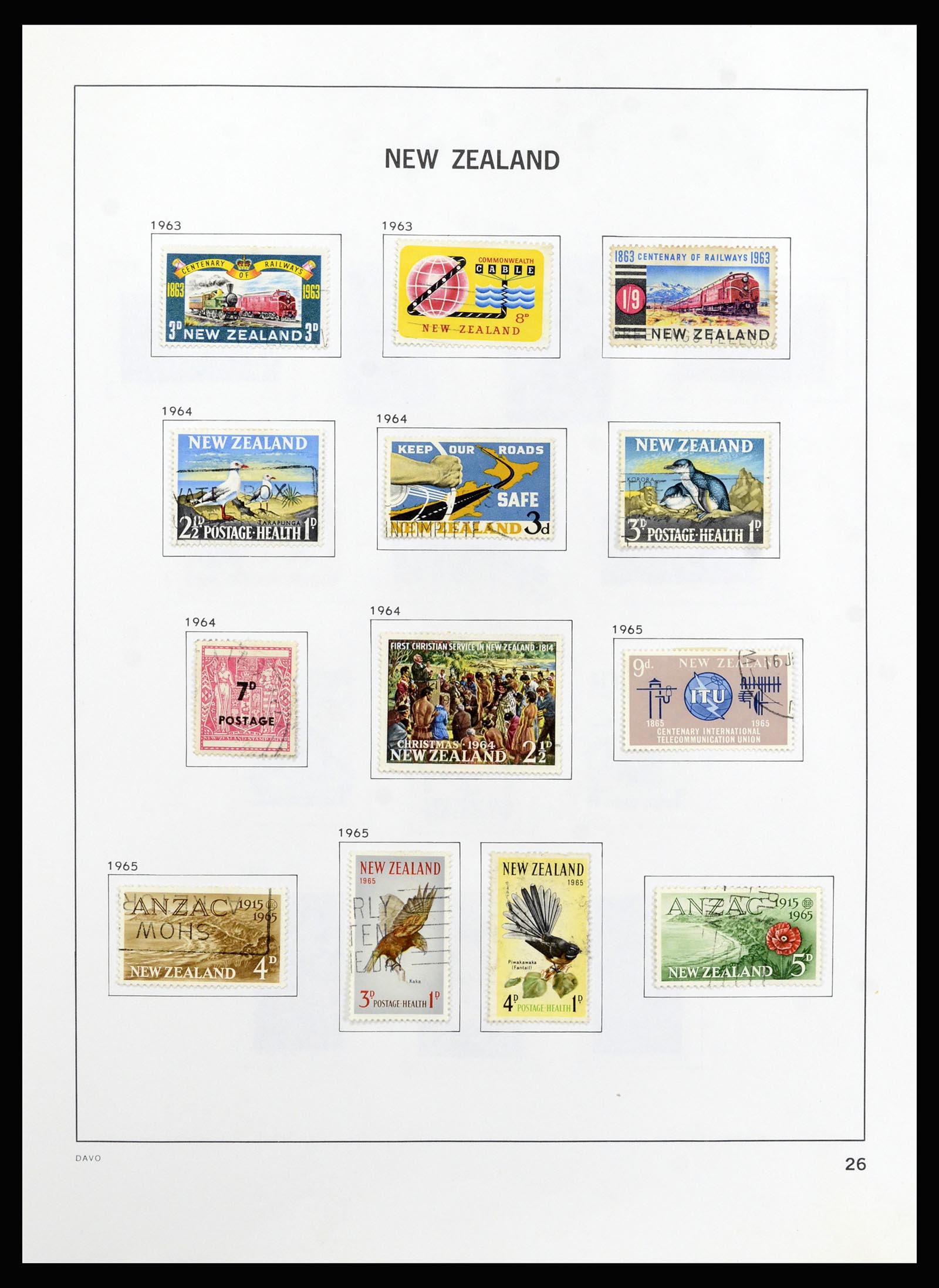 37209 027 - Postzegelverzameling 37209 Nieuw Zeeland 1855-1997.
