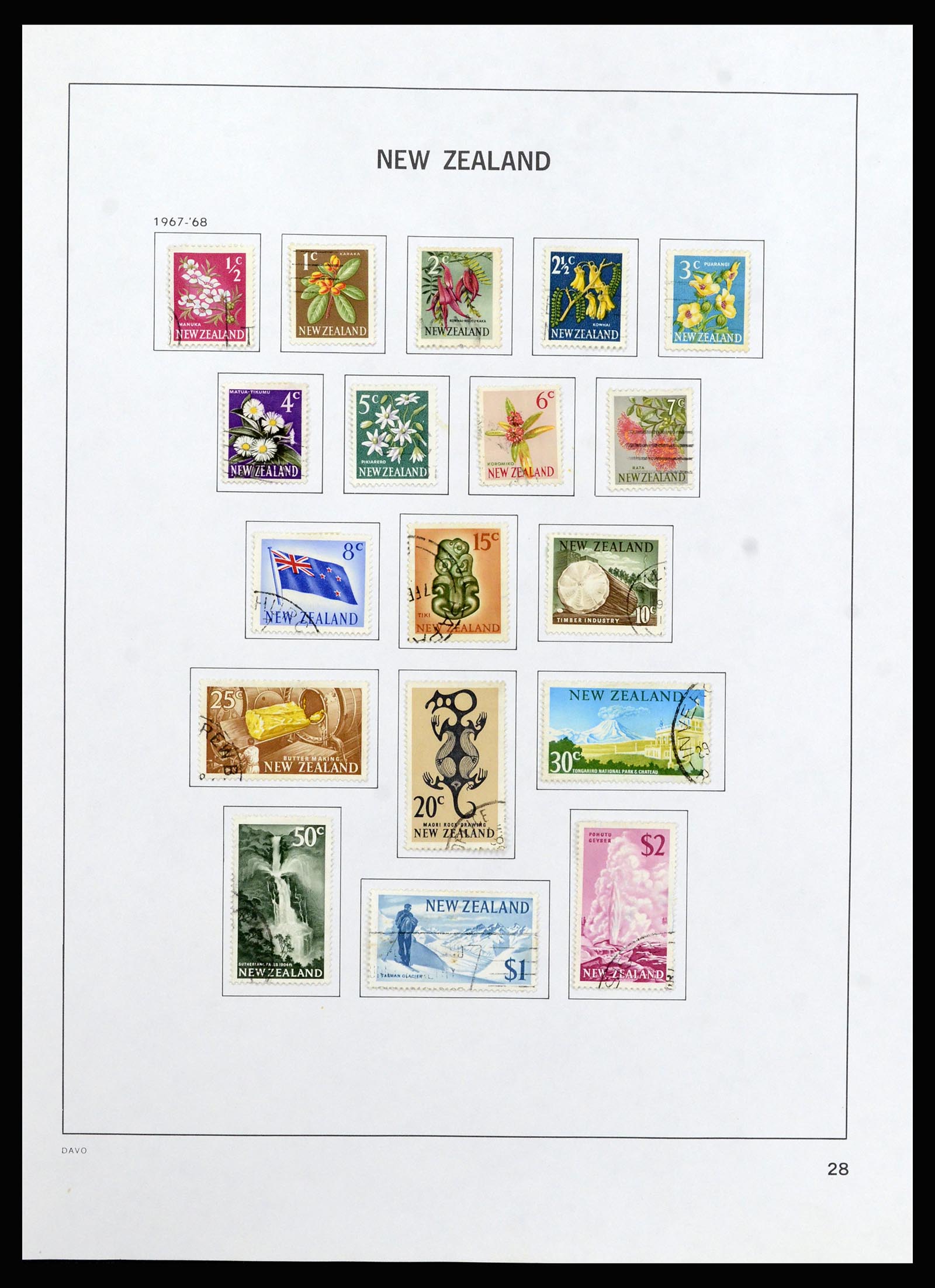37209 029 - Postzegelverzameling 37209 Nieuw Zeeland 1855-1997.