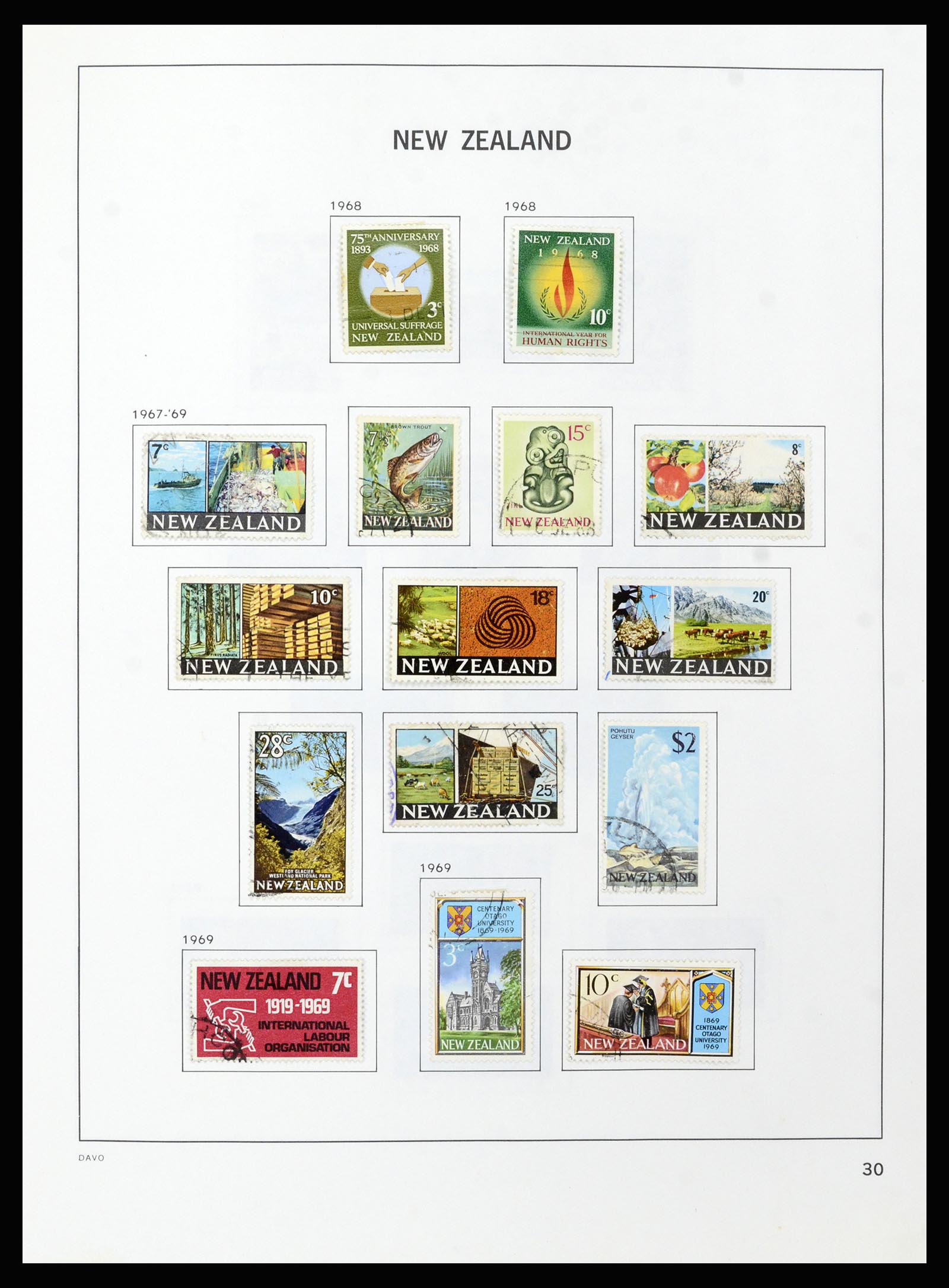 37209 031 - Postzegelverzameling 37209 Nieuw Zeeland 1855-1997.