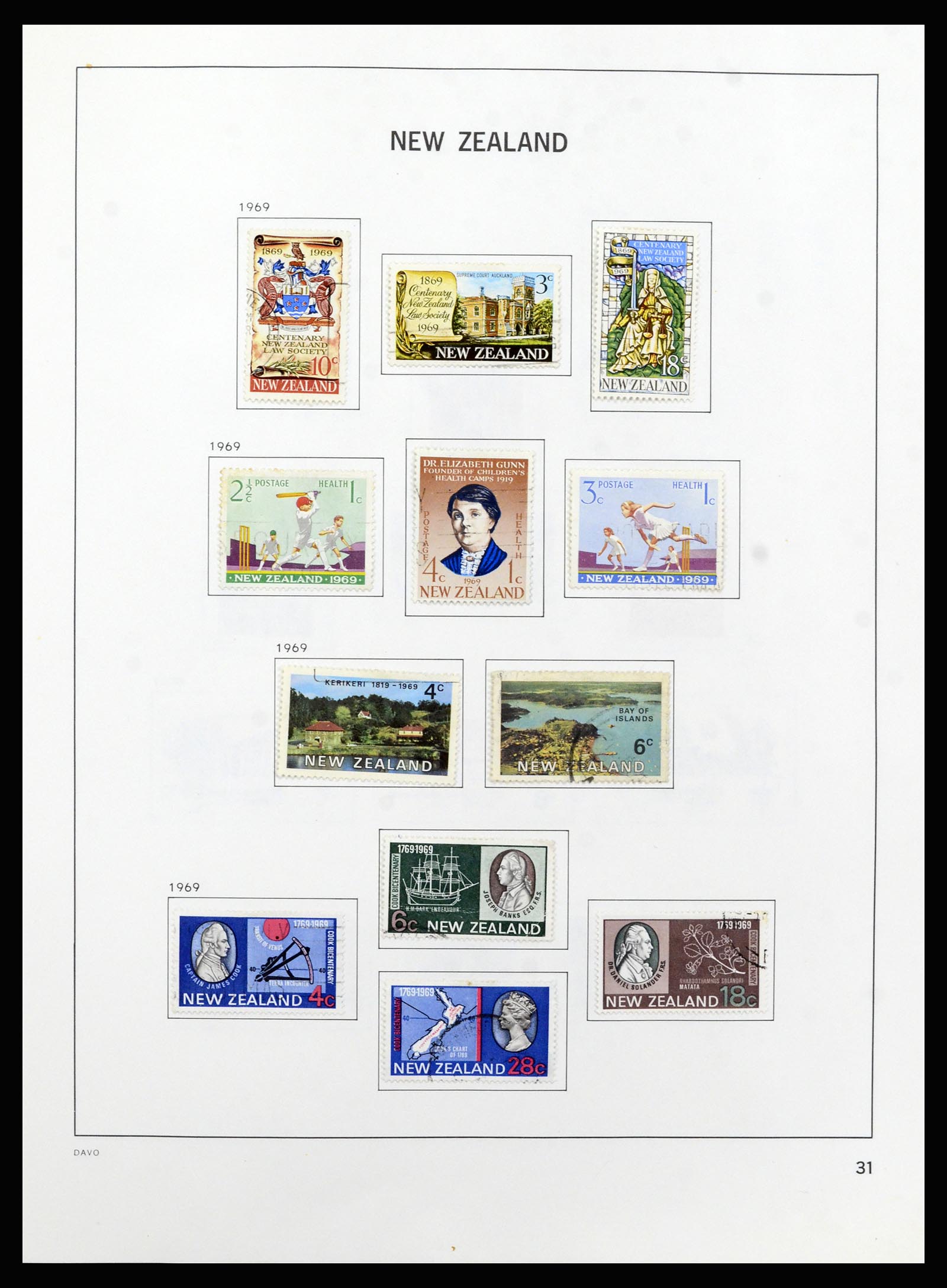 37209 032 - Postzegelverzameling 37209 Nieuw Zeeland 1855-1997.