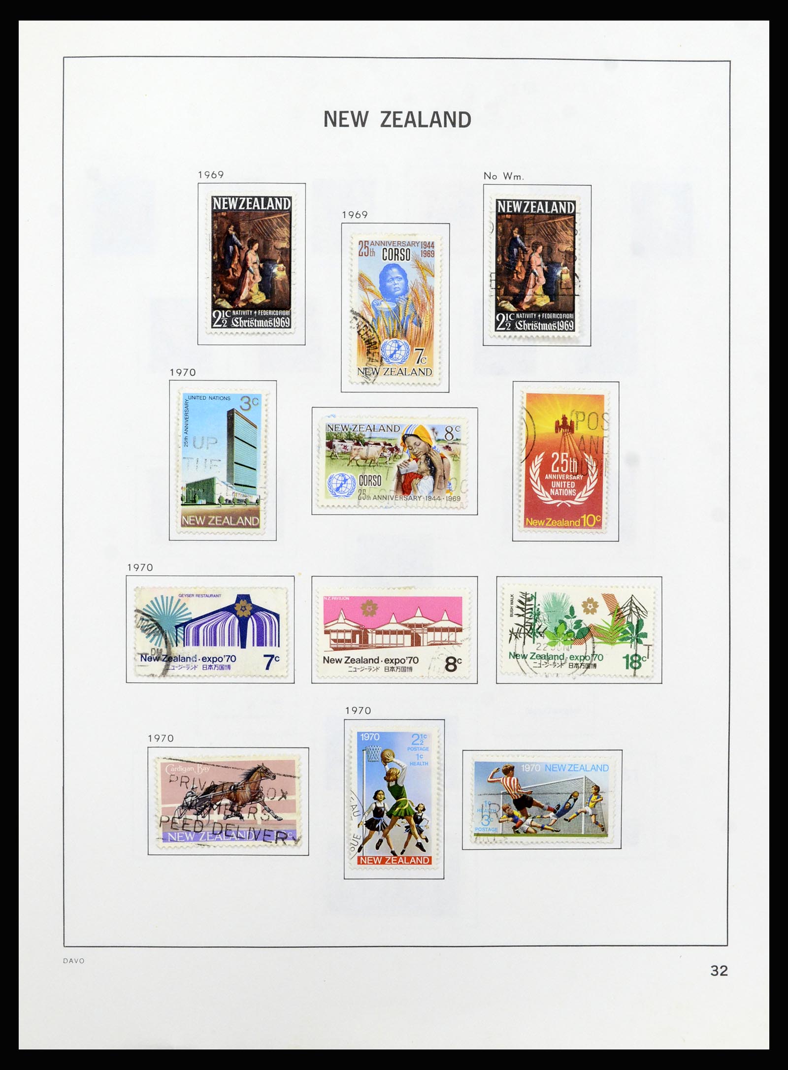 37209 033 - Postzegelverzameling 37209 Nieuw Zeeland 1855-1997.