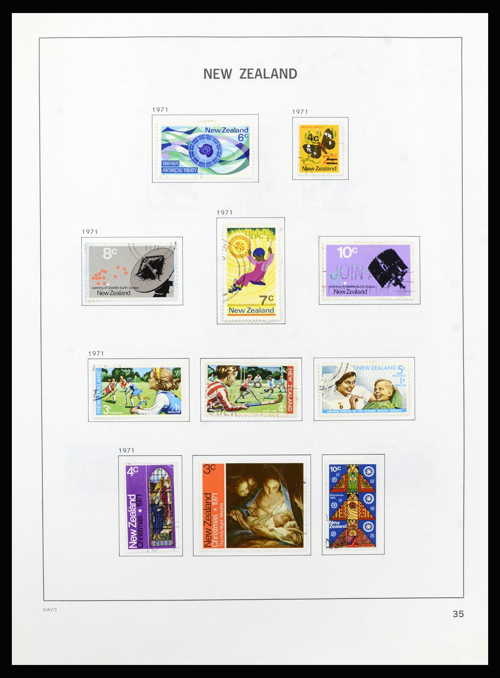 37209 036 - Postzegelverzameling 37209 Nieuw Zeeland 1855-1997.