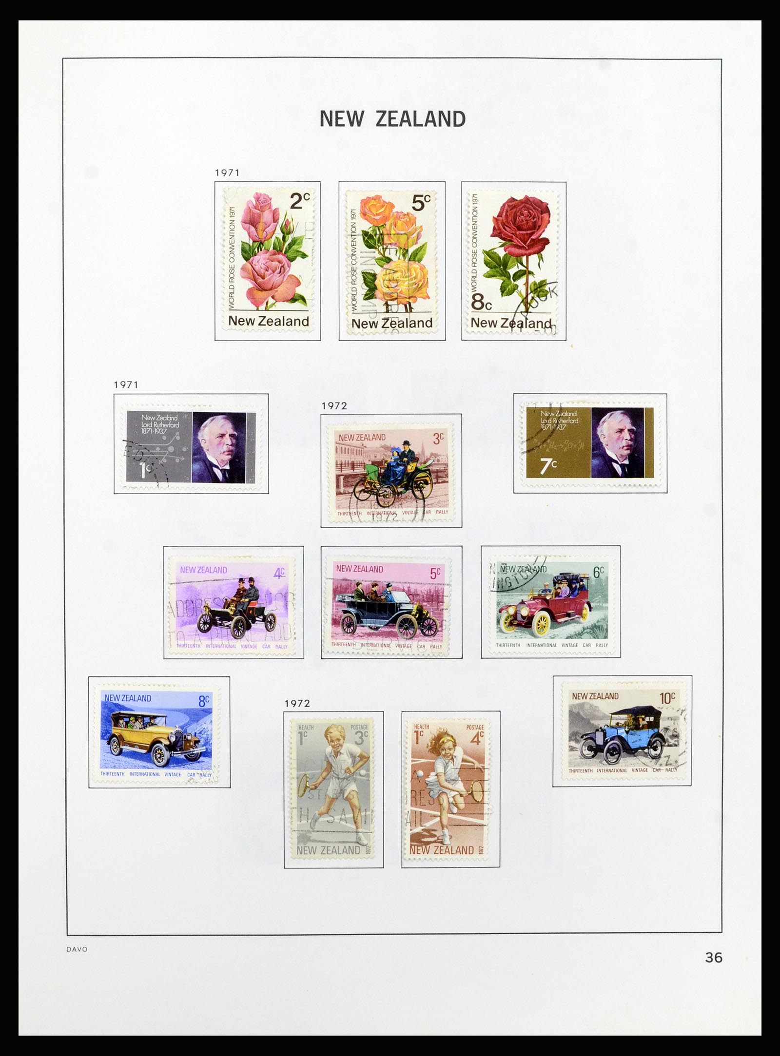37209 037 - Postzegelverzameling 37209 Nieuw Zeeland 1855-1997.
