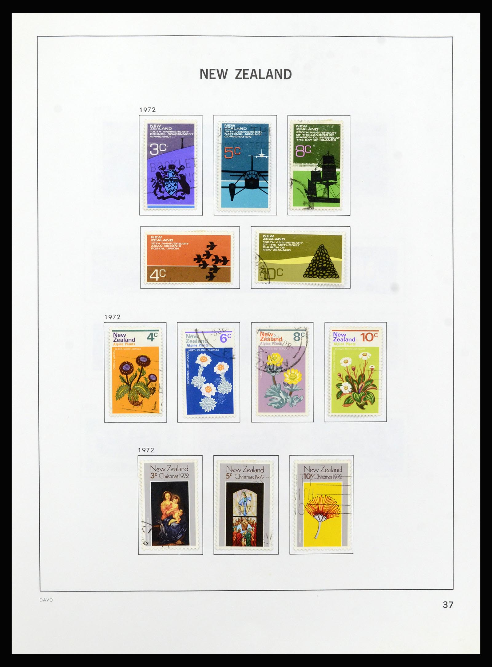37209 038 - Postzegelverzameling 37209 Nieuw Zeeland 1855-1997.