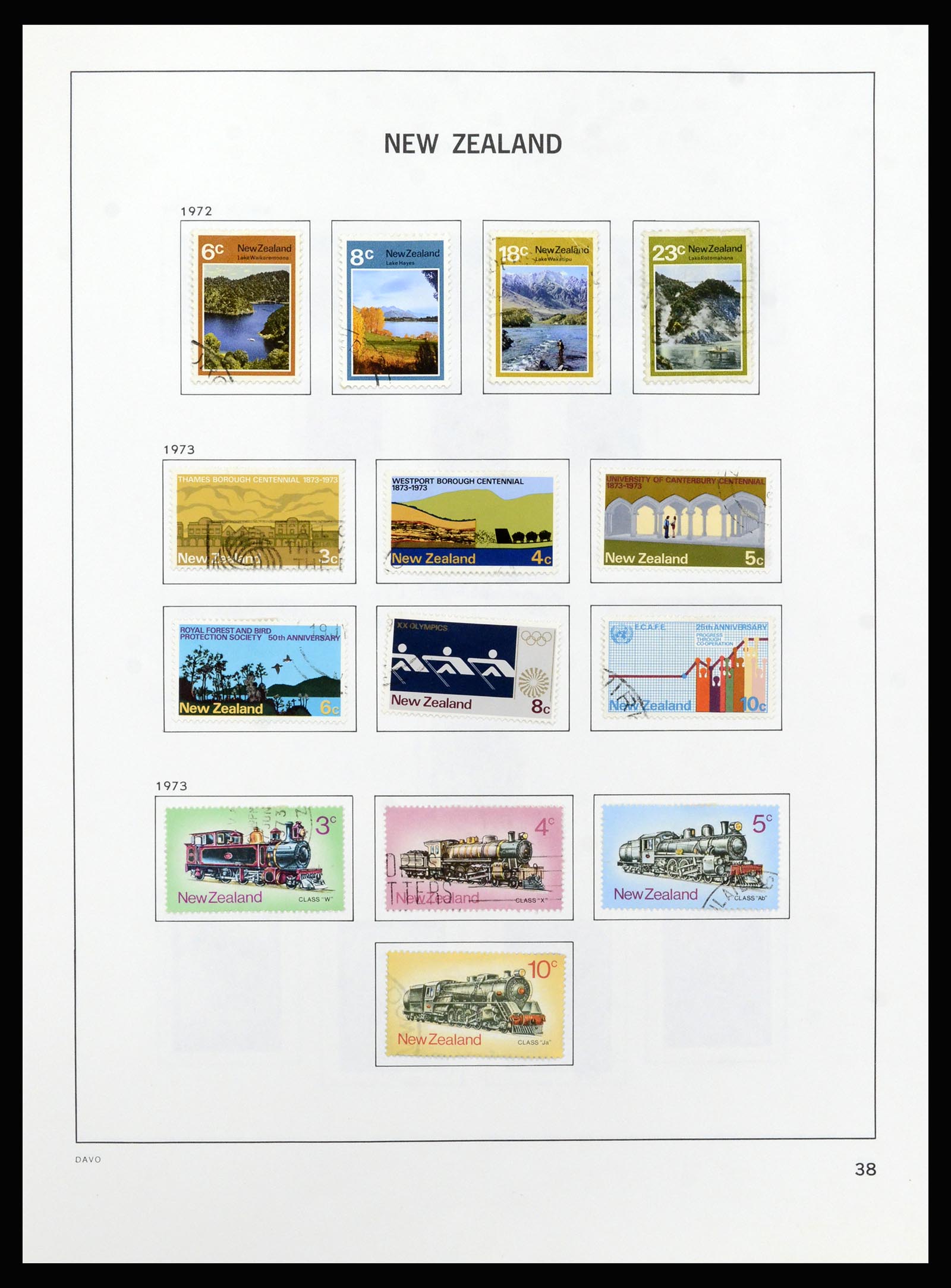 37209 039 - Postzegelverzameling 37209 Nieuw Zeeland 1855-1997.