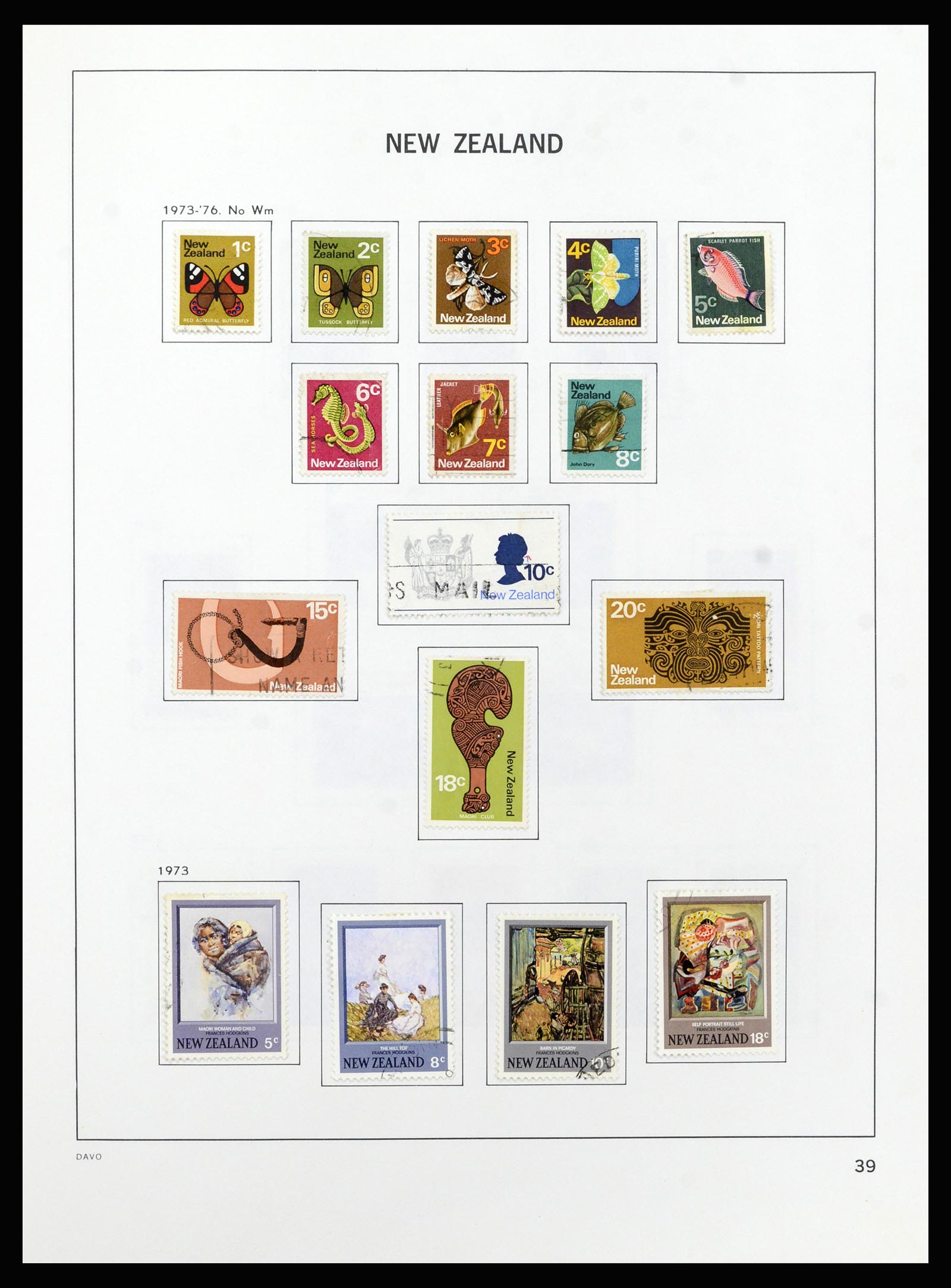 37209 040 - Postzegelverzameling 37209 Nieuw Zeeland 1855-1997.