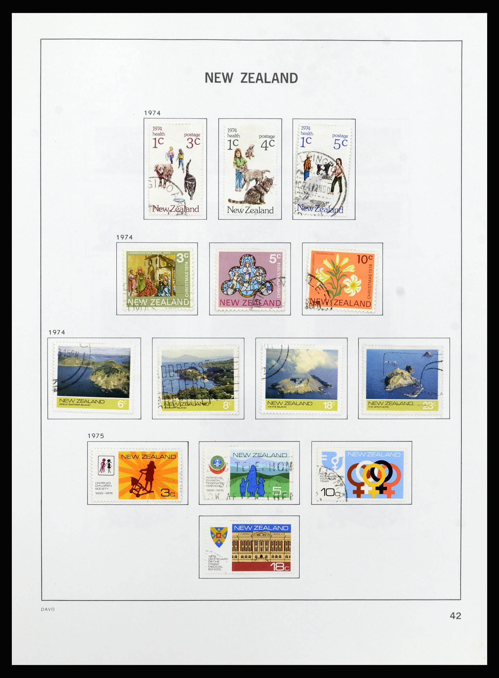 37209 043 - Postzegelverzameling 37209 Nieuw Zeeland 1855-1997.