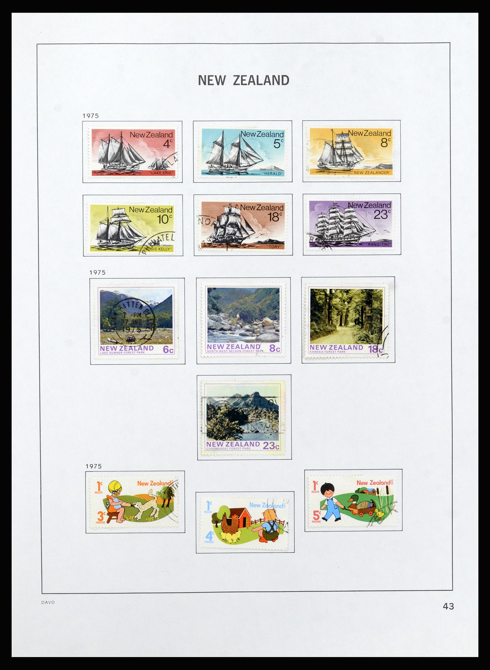 37209 044 - Postzegelverzameling 37209 Nieuw Zeeland 1855-1997.