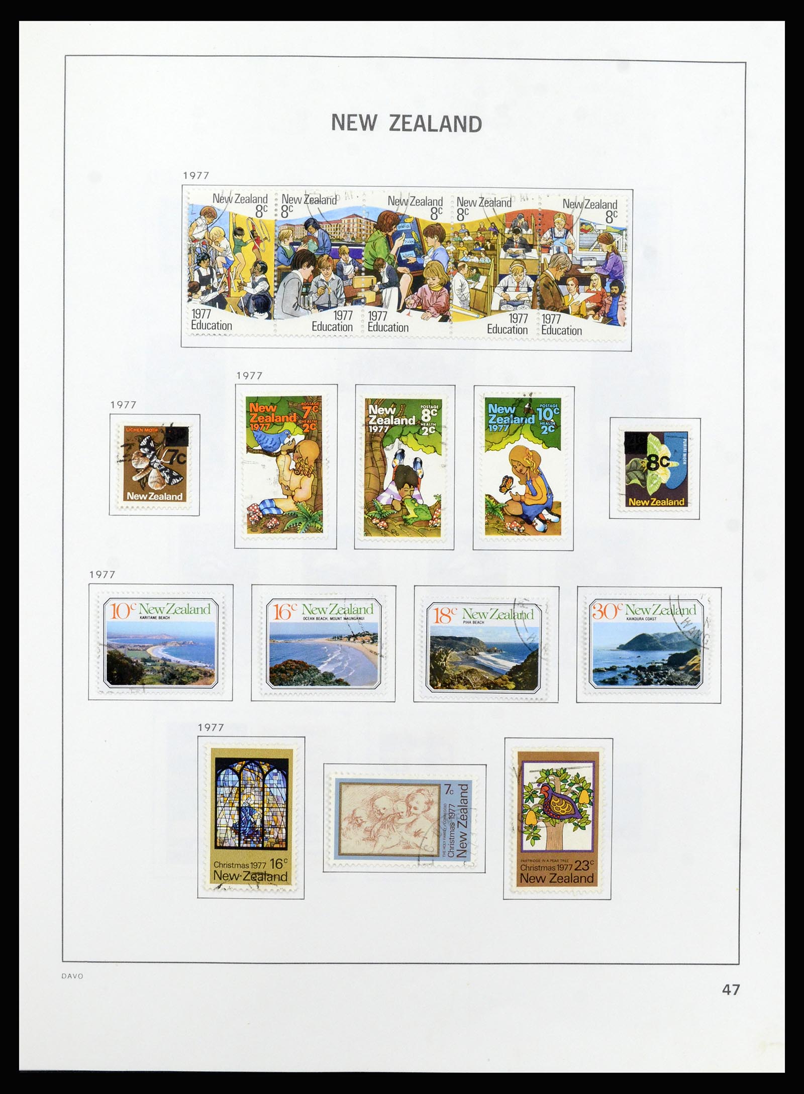37209 048 - Postzegelverzameling 37209 Nieuw Zeeland 1855-1997.