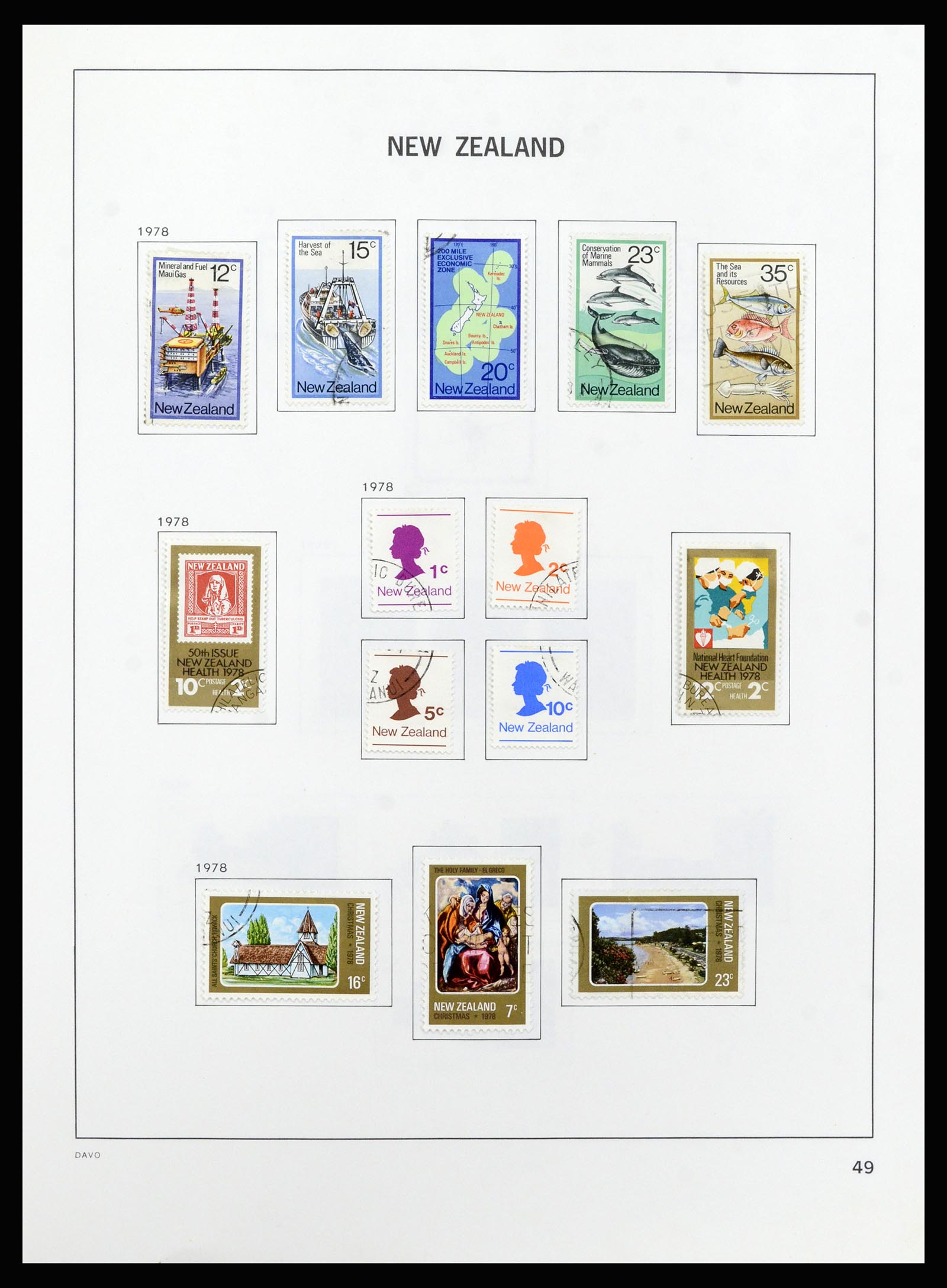 37209 050 - Postzegelverzameling 37209 Nieuw Zeeland 1855-1997.