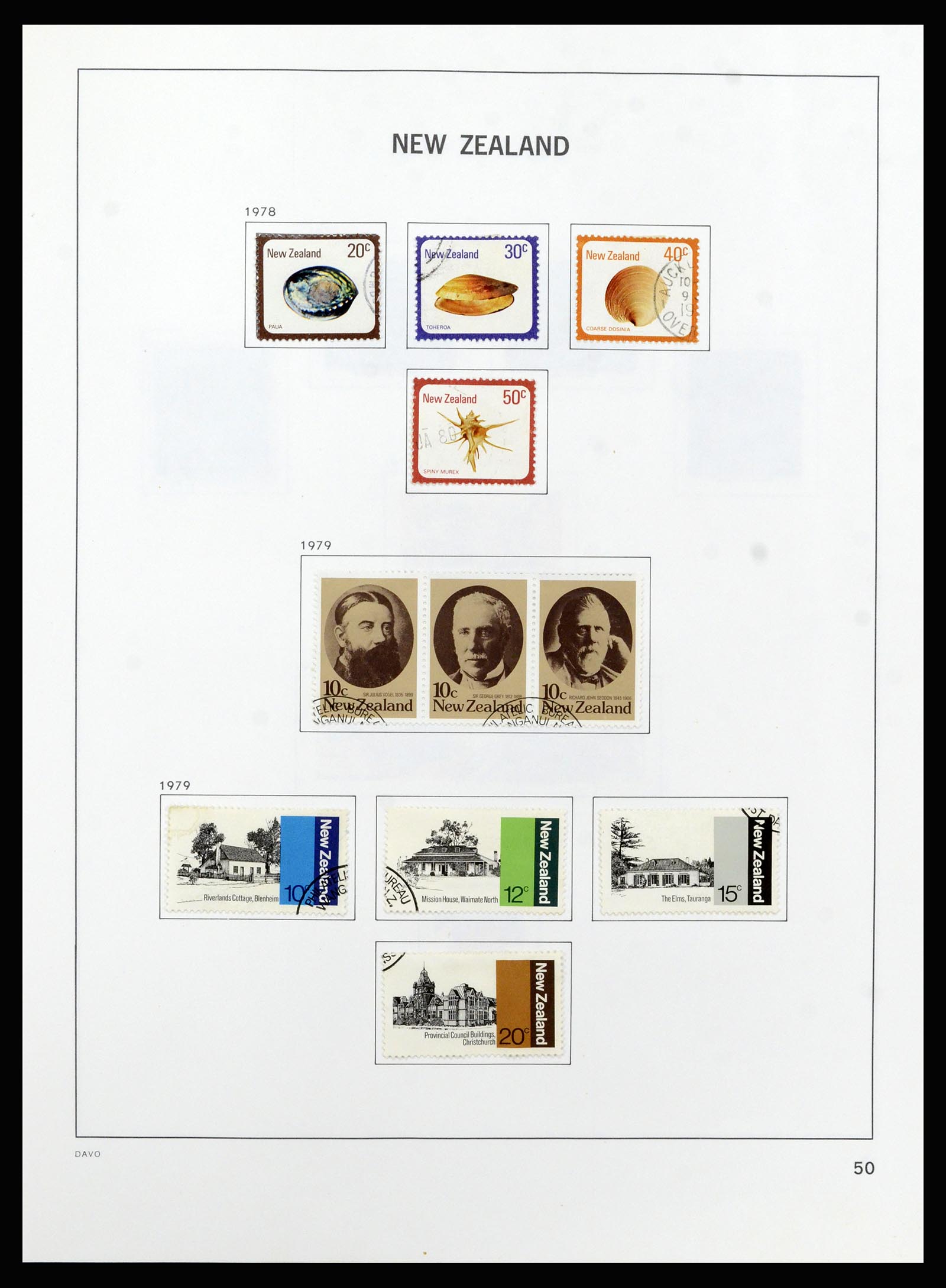 37209 051 - Postzegelverzameling 37209 Nieuw Zeeland 1855-1997.