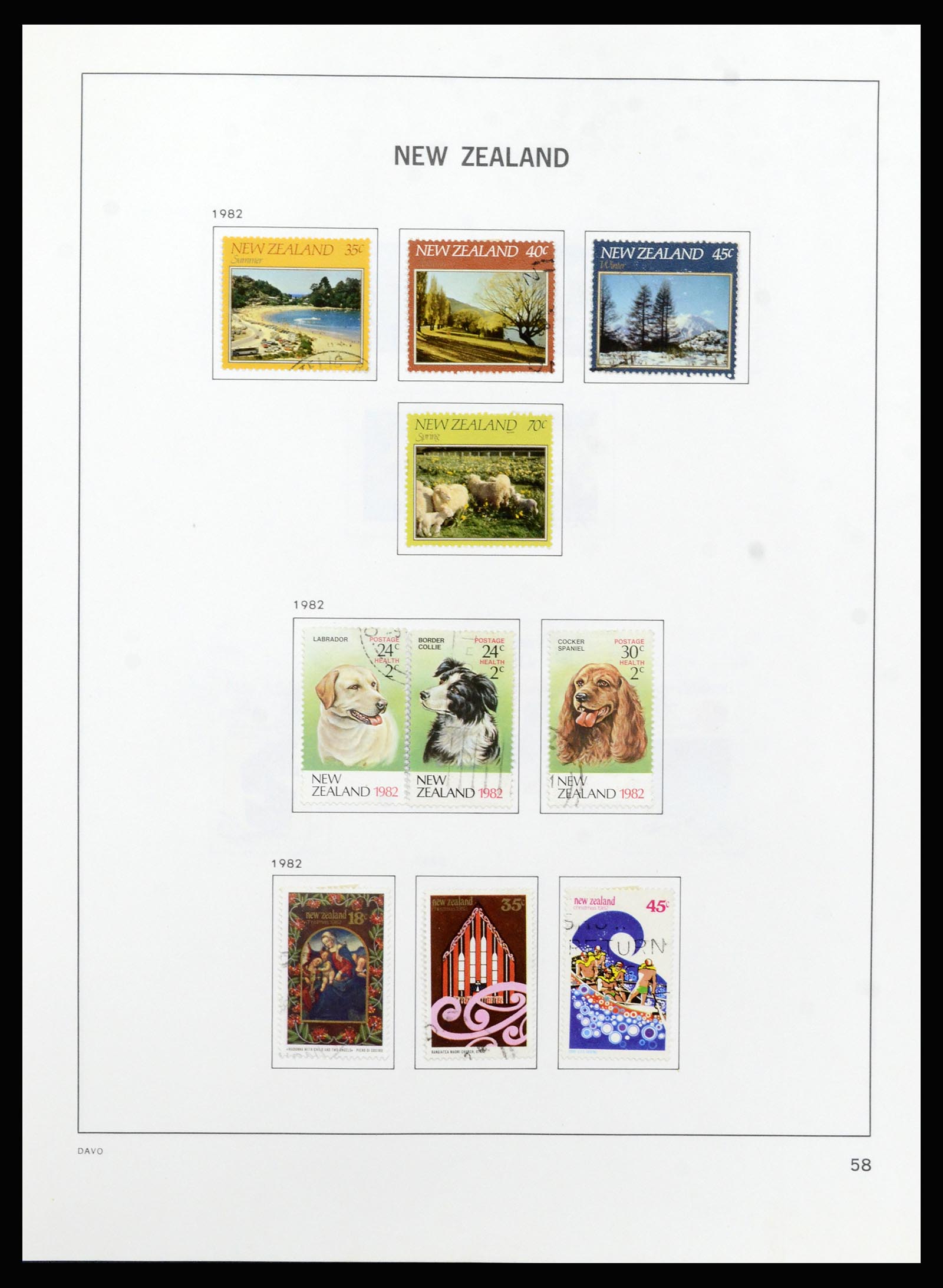 37209 059 - Postzegelverzameling 37209 Nieuw Zeeland 1855-1997.
