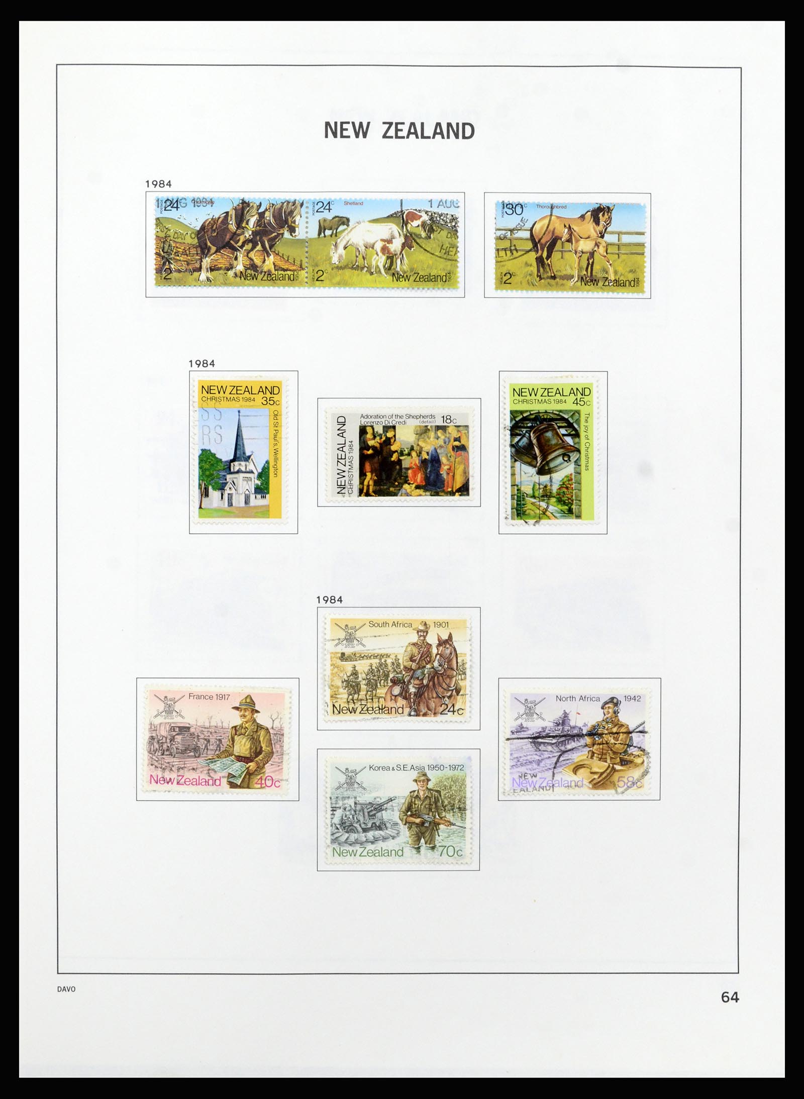 37209 065 - Stamp collection 37209 New Zealand 1855-1997.