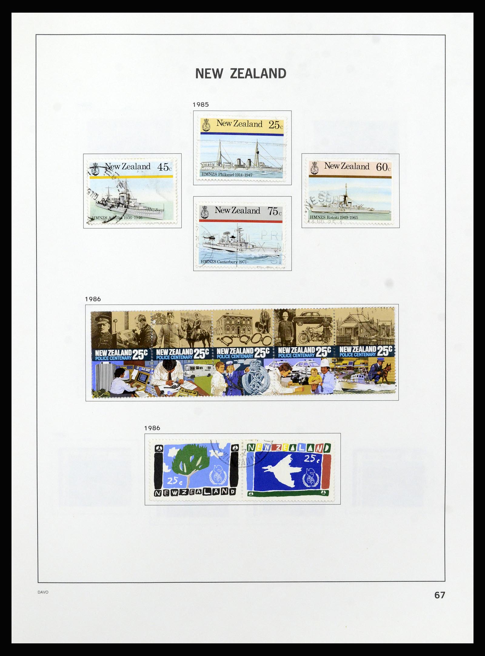37209 068 - Stamp collection 37209 New Zealand 1855-1997.