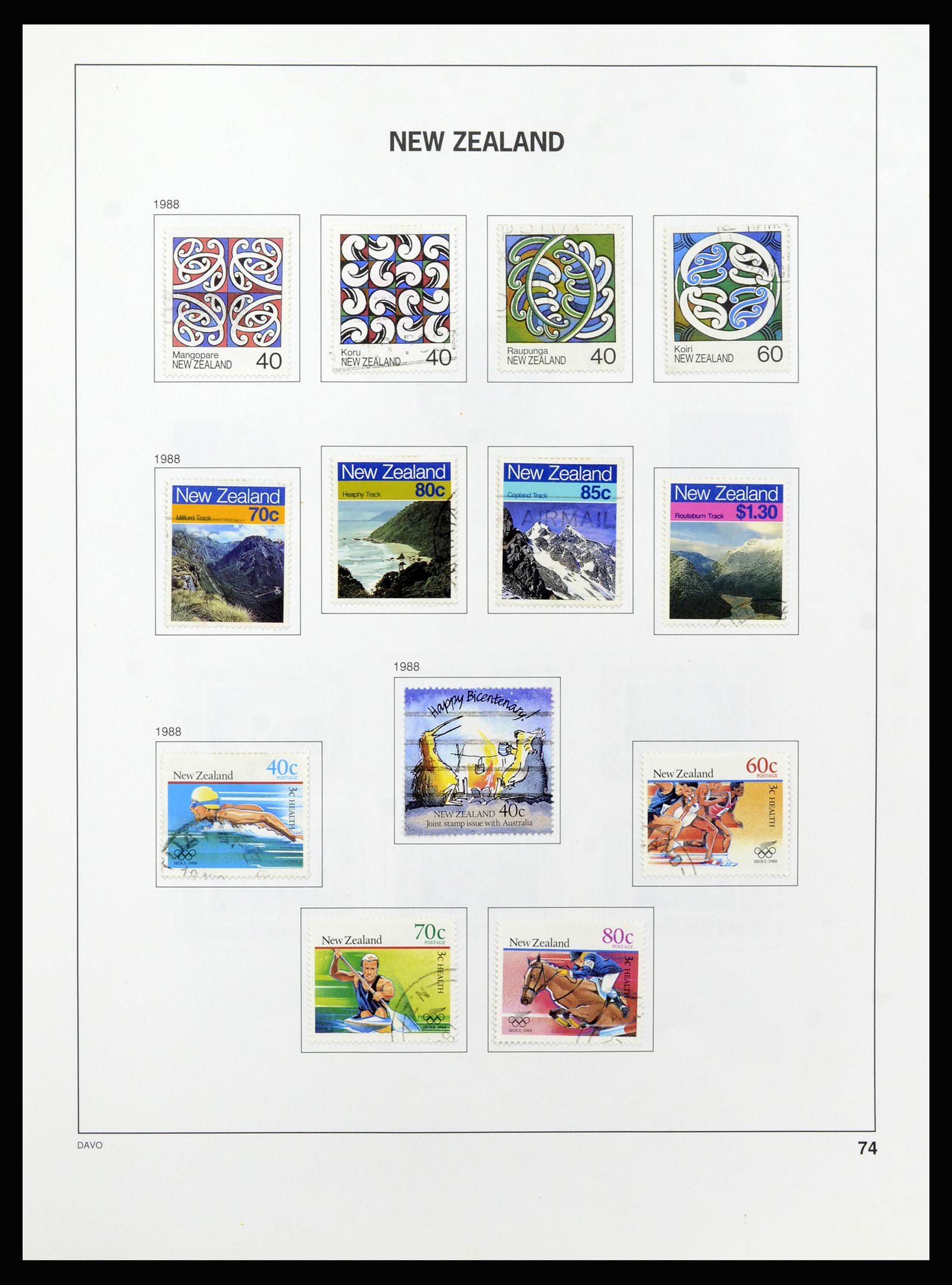 37209 075 - Stamp collection 37209 New Zealand 1855-1997.