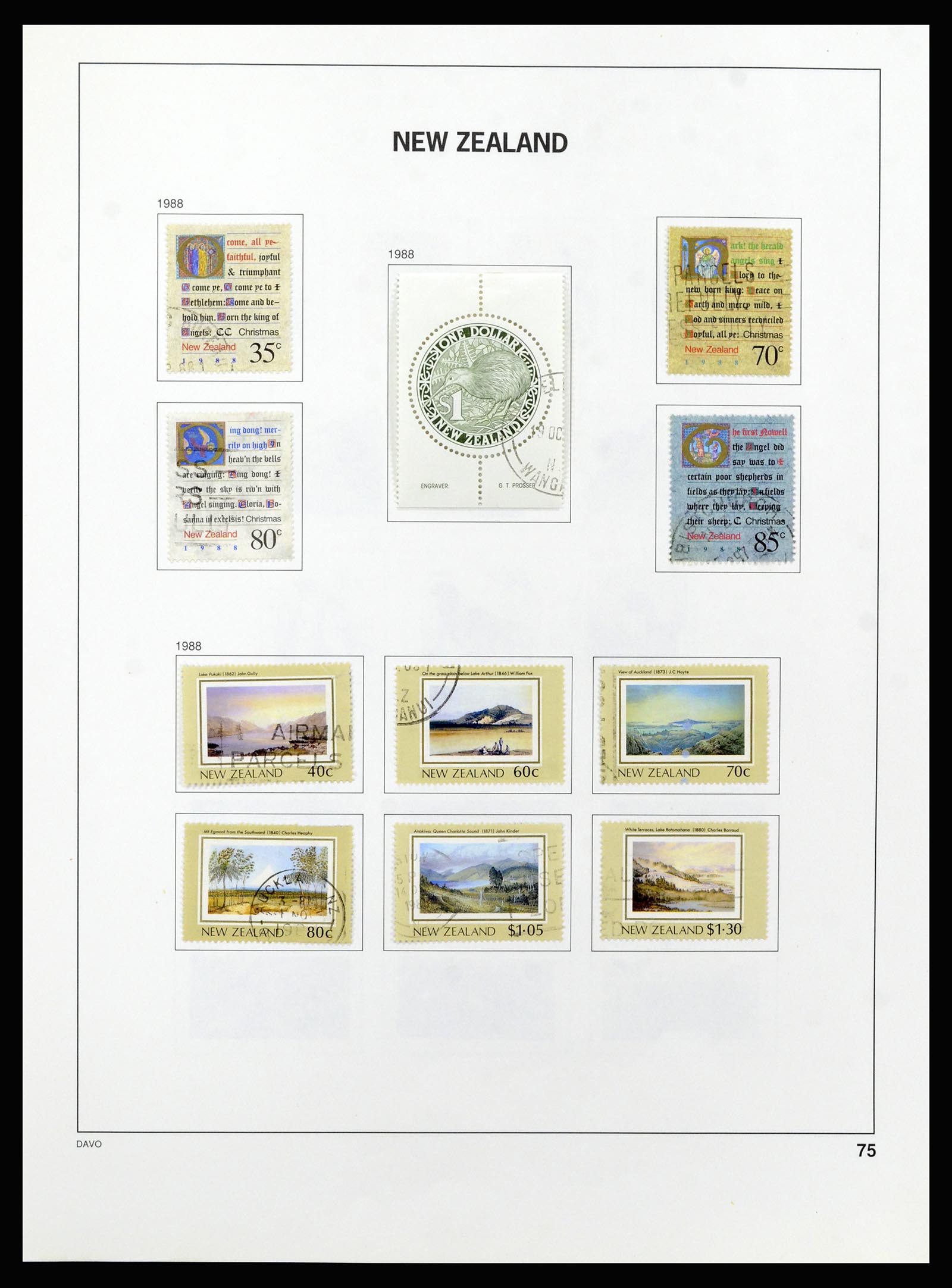 37209 076 - Stamp collection 37209 New Zealand 1855-1997.