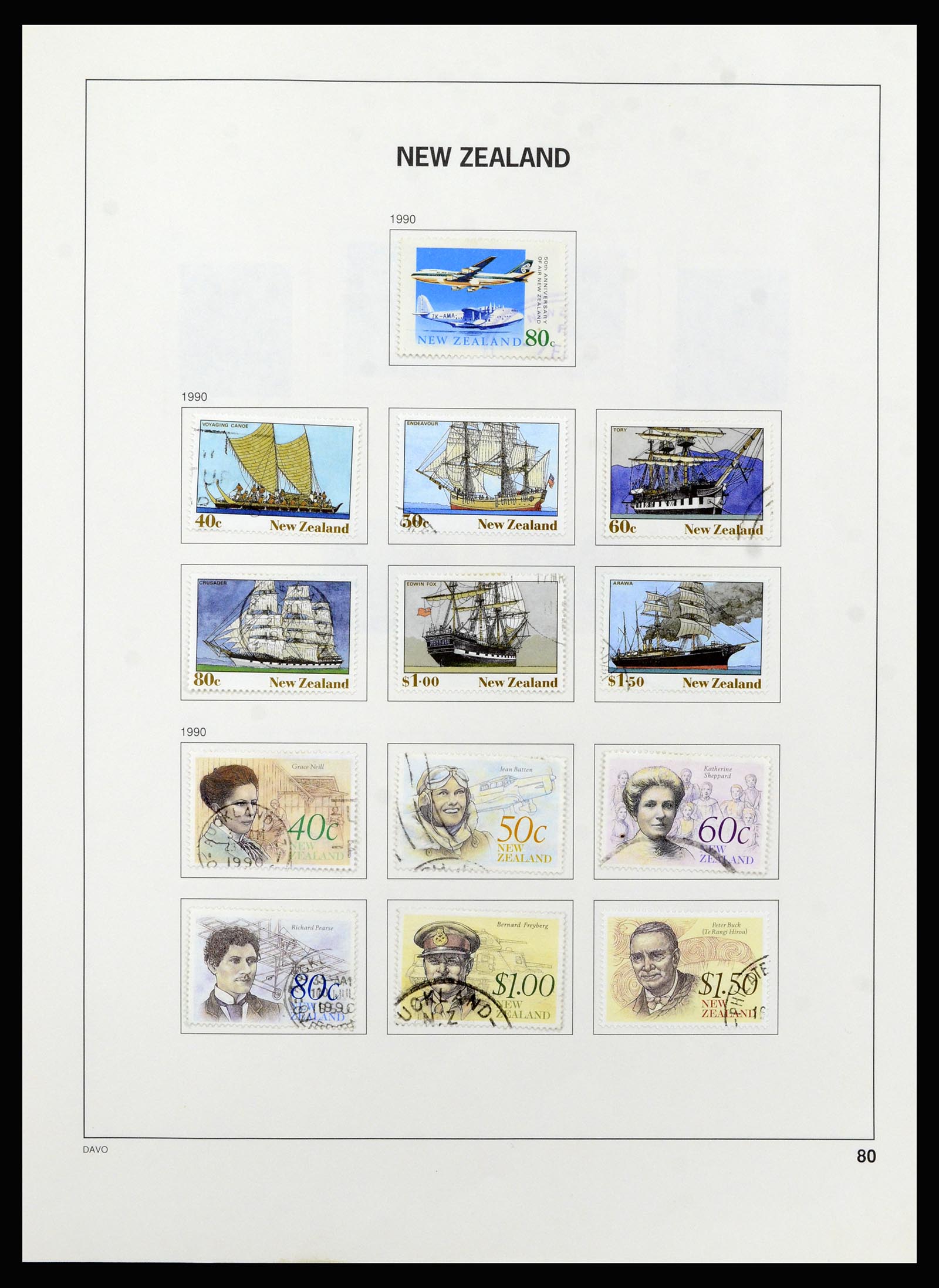 37209 081 - Postzegelverzameling 37209 Nieuw Zeeland 1855-1997.