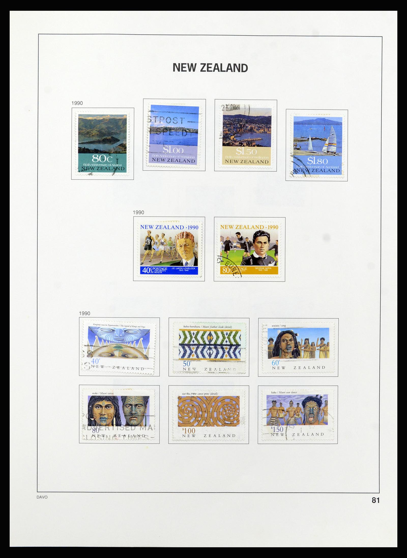 37209 082 - Postzegelverzameling 37209 Nieuw Zeeland 1855-1997.