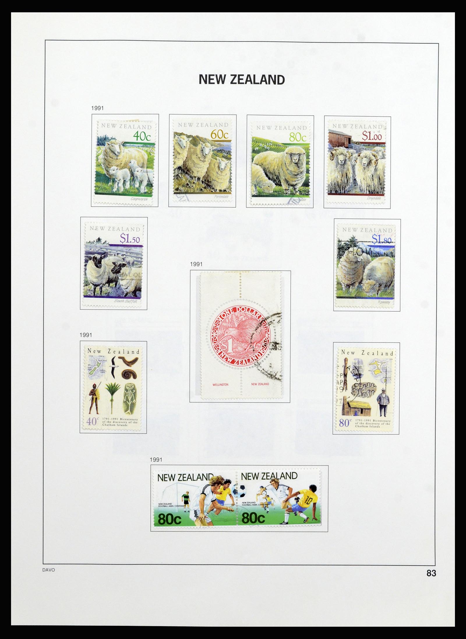 37209 084 - Postzegelverzameling 37209 Nieuw Zeeland 1855-1997.