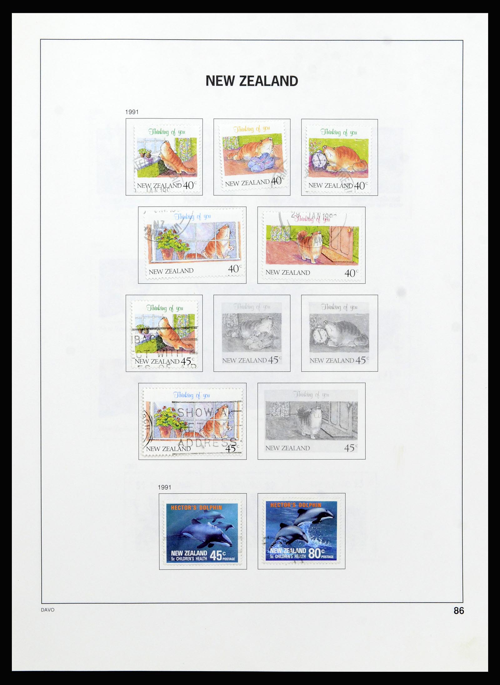 37209 087 - Postzegelverzameling 37209 Nieuw Zeeland 1855-1997.