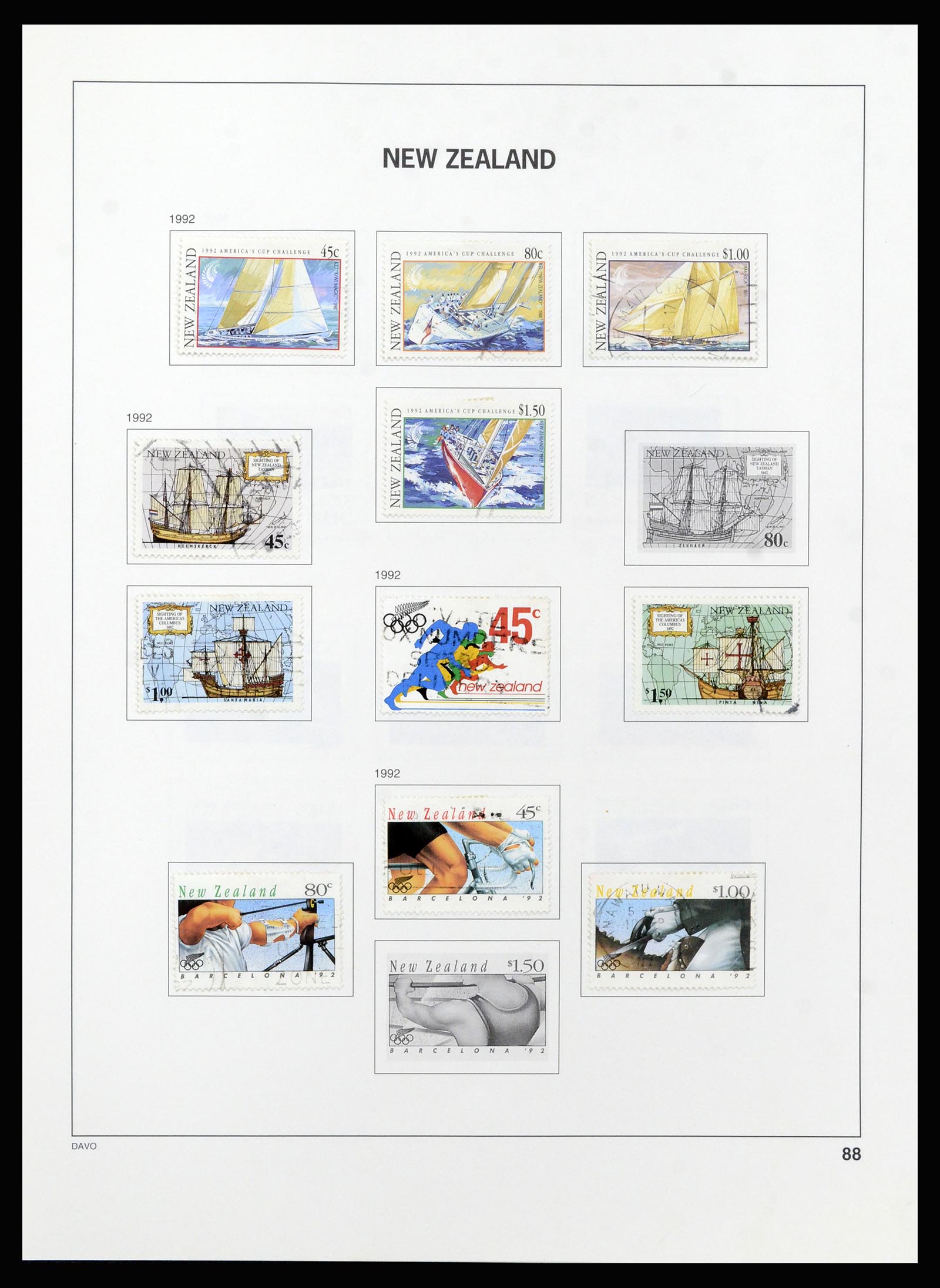 37209 089 - Postzegelverzameling 37209 Nieuw Zeeland 1855-1997.