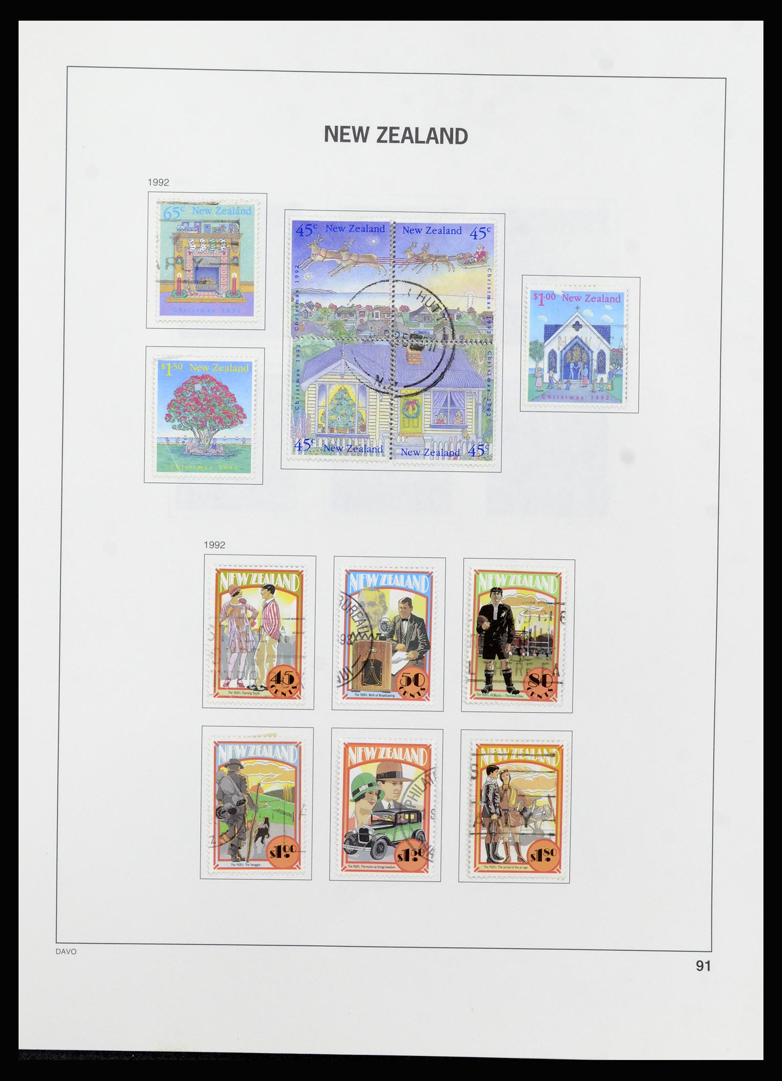 37209 090 - Postzegelverzameling 37209 Nieuw Zeeland 1855-1997.