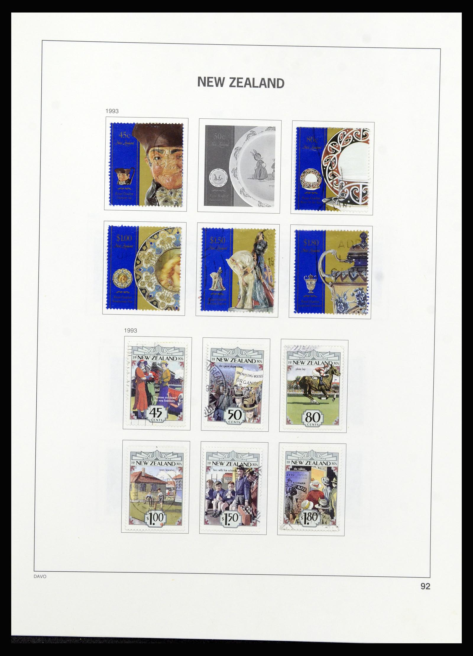 37209 091 - Postzegelverzameling 37209 Nieuw Zeeland 1855-1997.