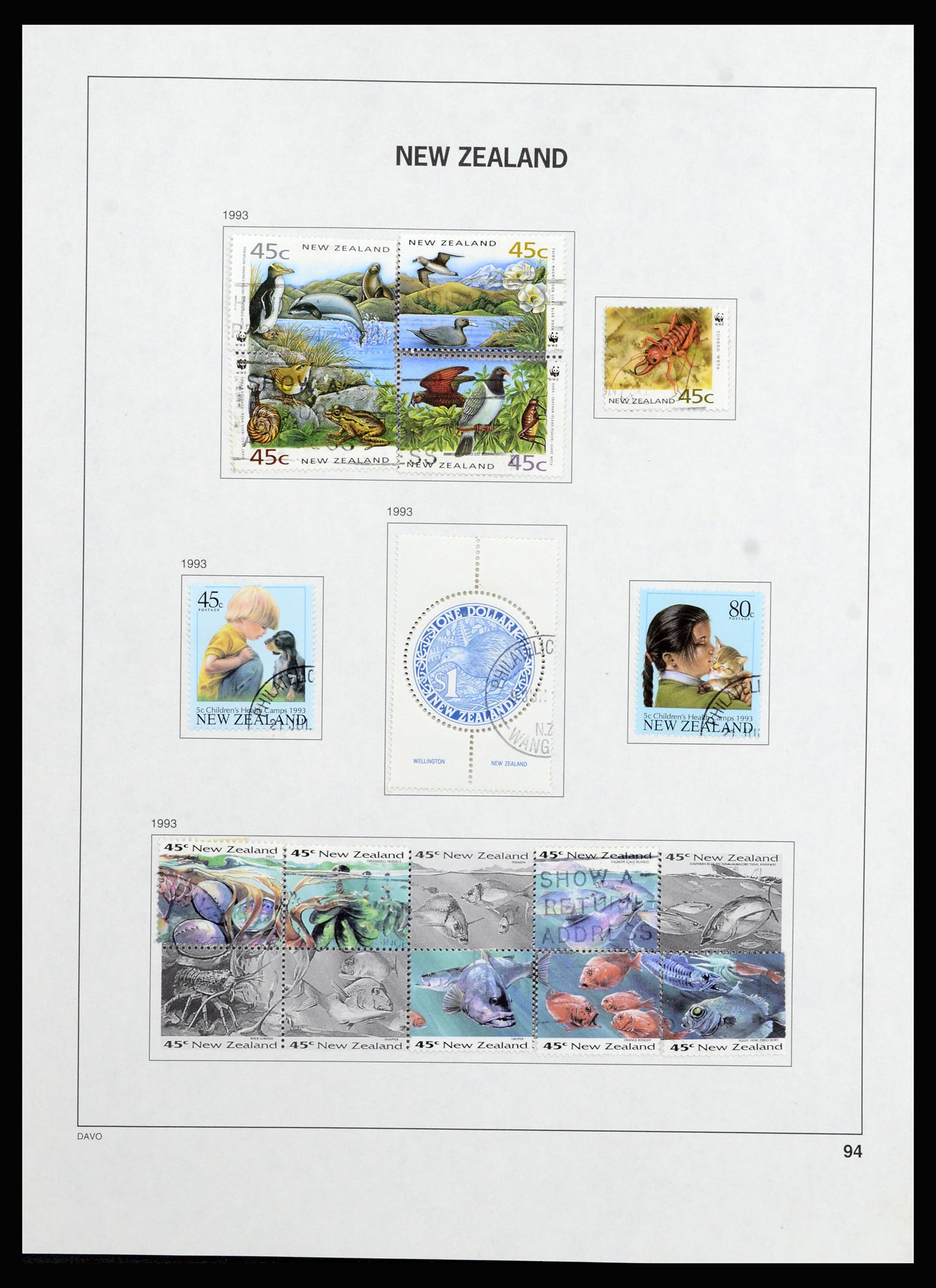37209 093 - Postzegelverzameling 37209 Nieuw Zeeland 1855-1997.
