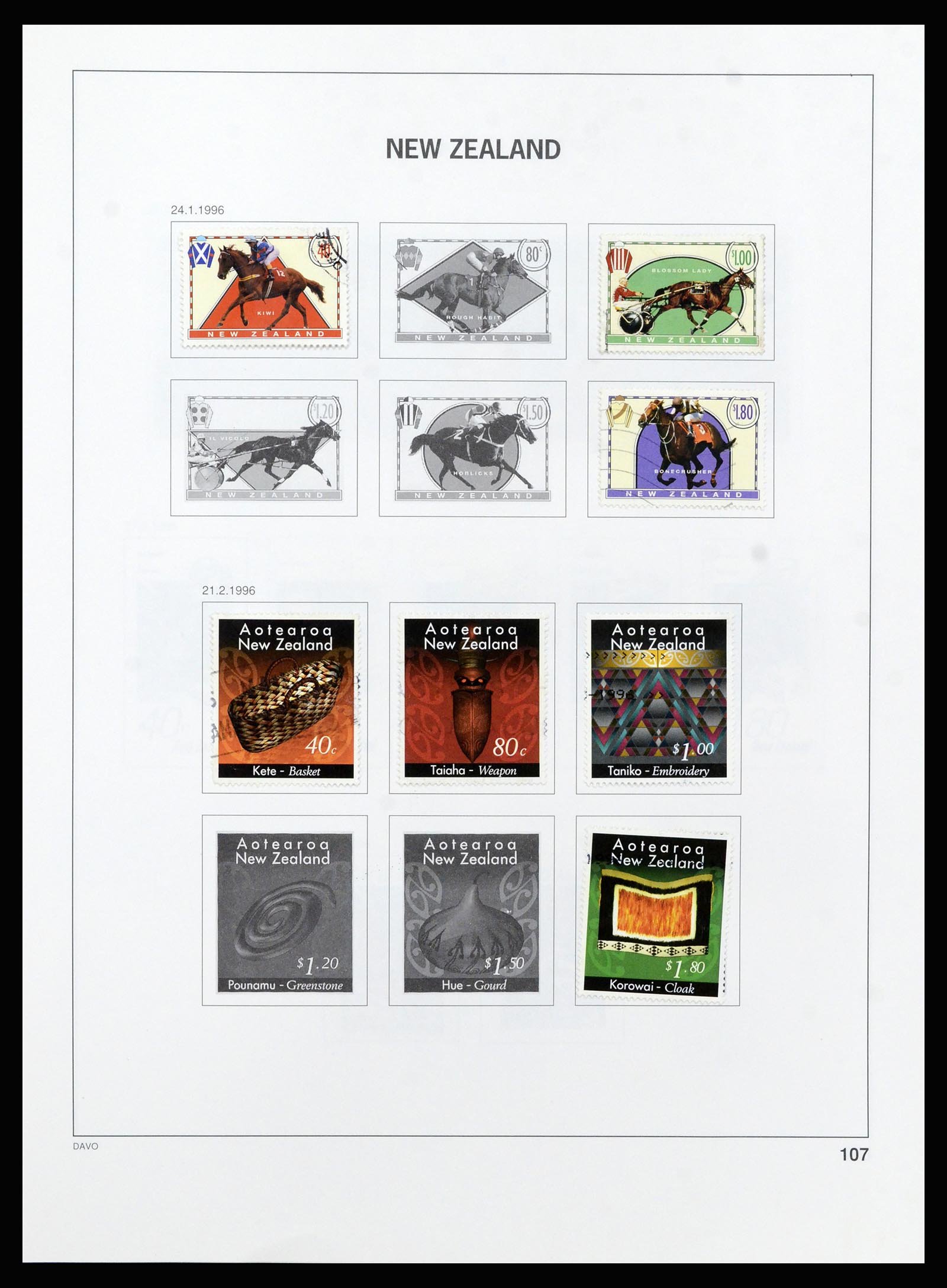 37209 106 - Stamp collection 37209 New Zealand 1855-1997.