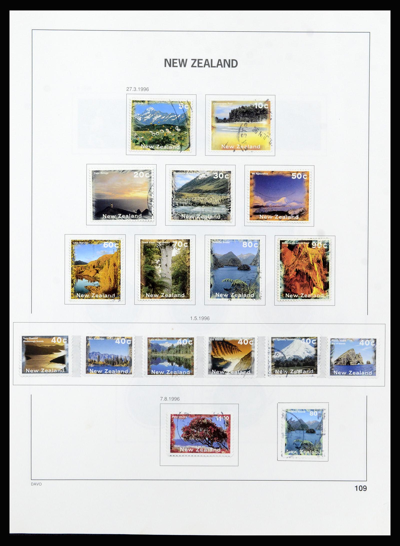 37209 108 - Stamp collection 37209 New Zealand 1855-1997.
